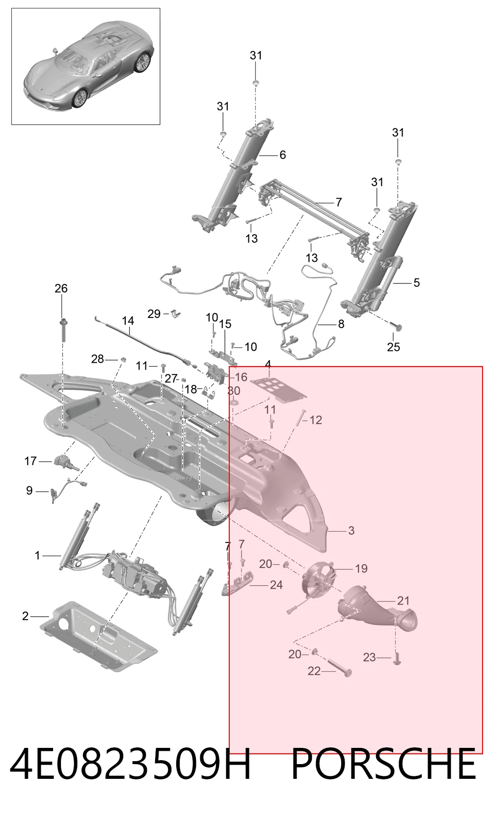 4E0823509H Porsche