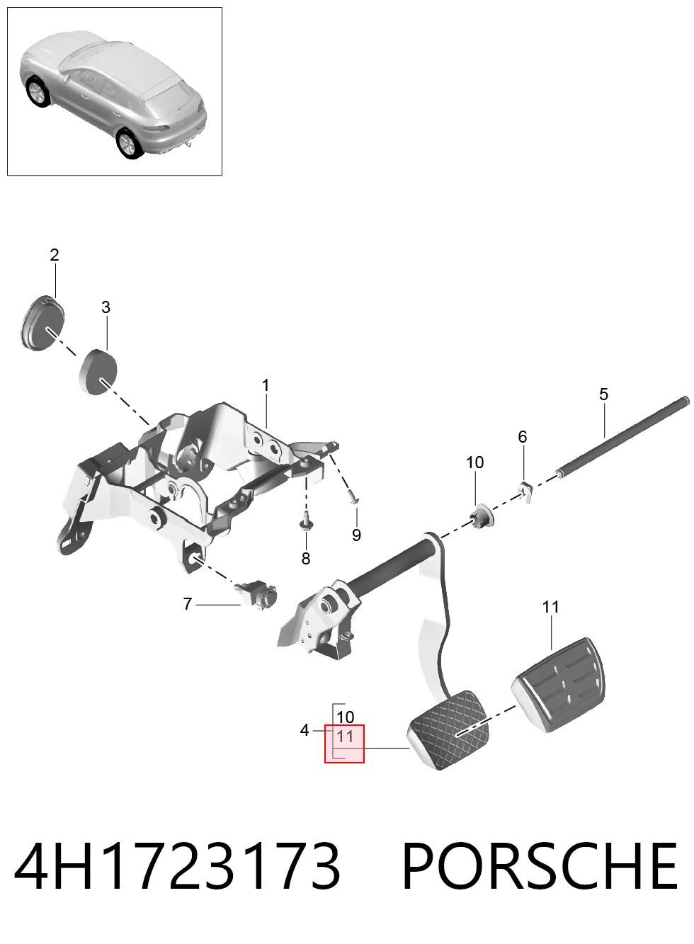 4H1723173 Porsche