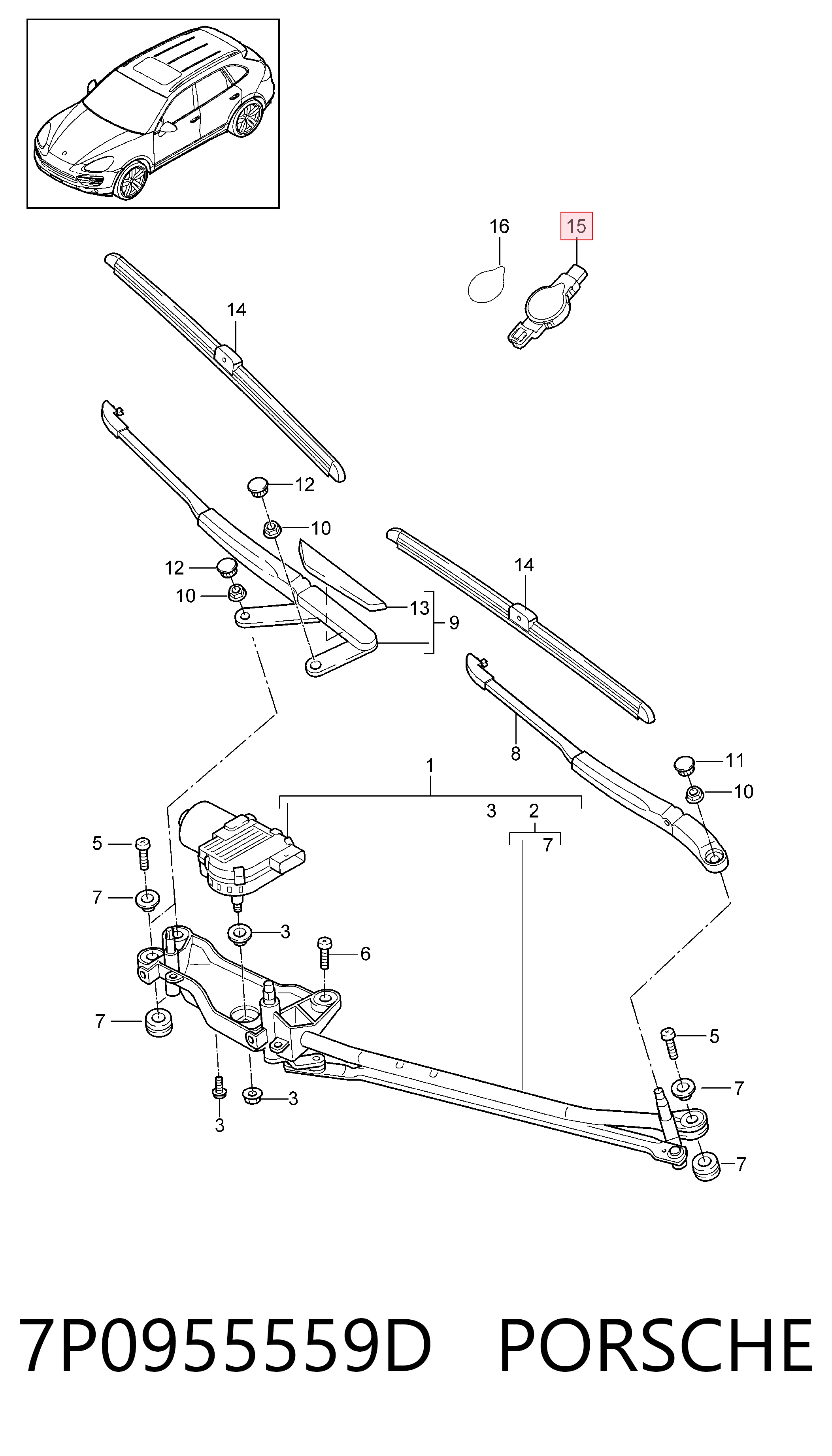  Sensor de lluvia Volkswagen Touareg 2