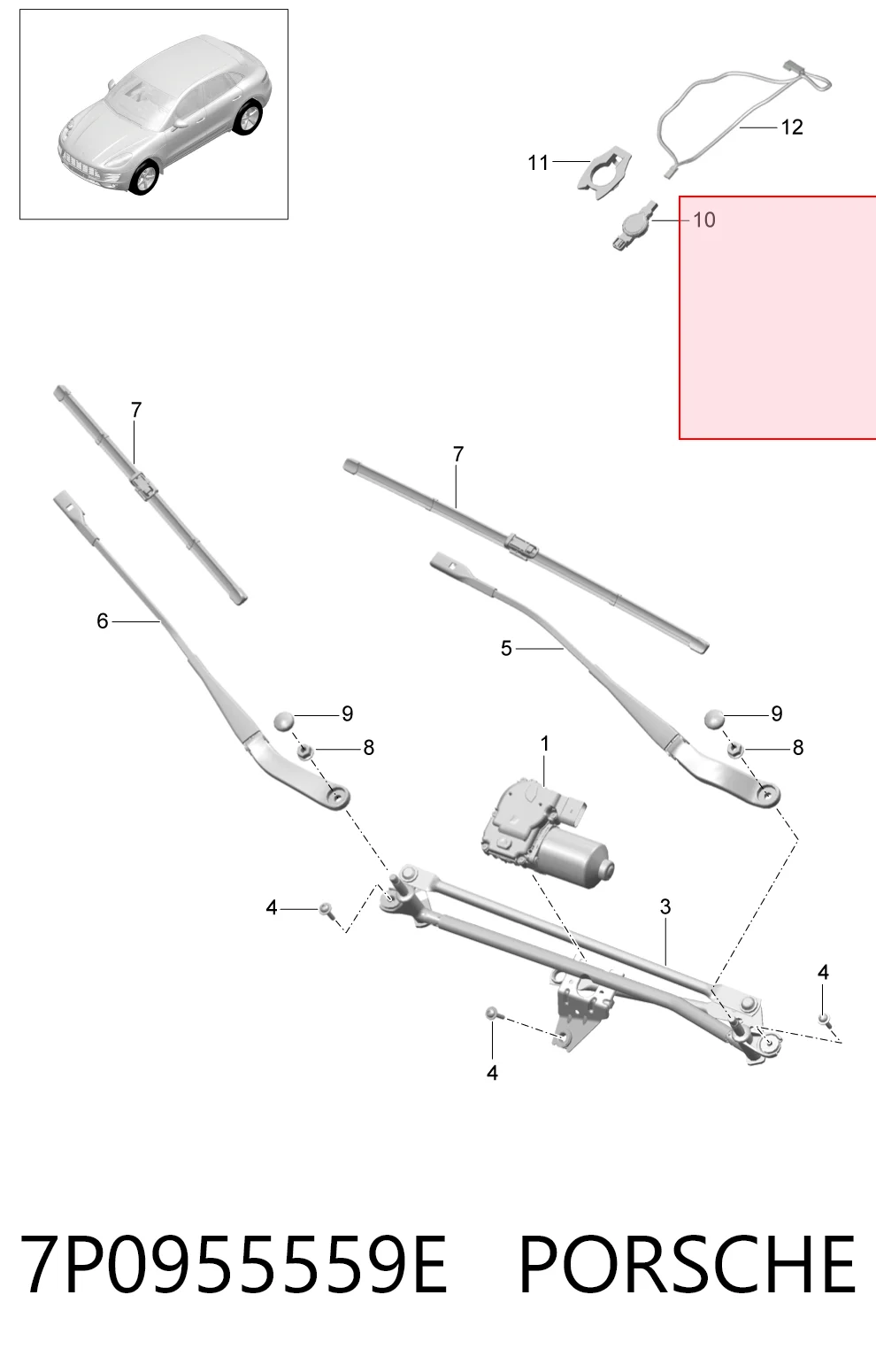 Detector de lluvia Volkswagen Touareg II