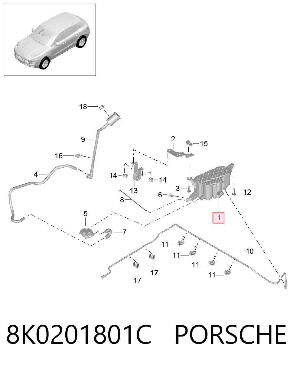 8K0201801C Porsche