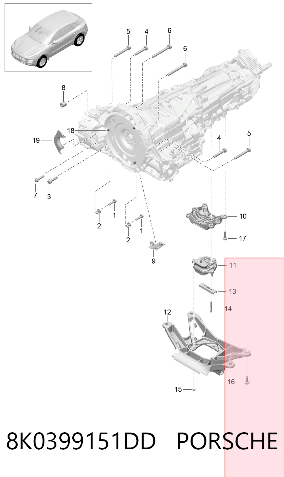 8K0399151DD Porsche