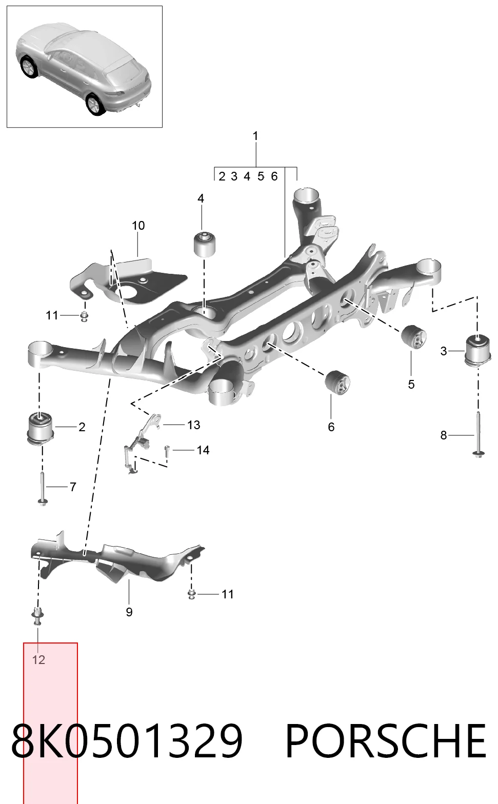8K0501329 Porsche