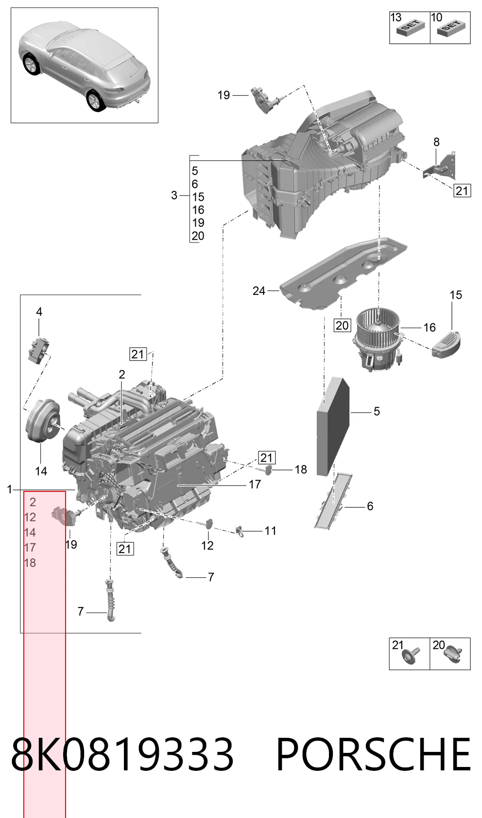 8K0819333 Porsche
