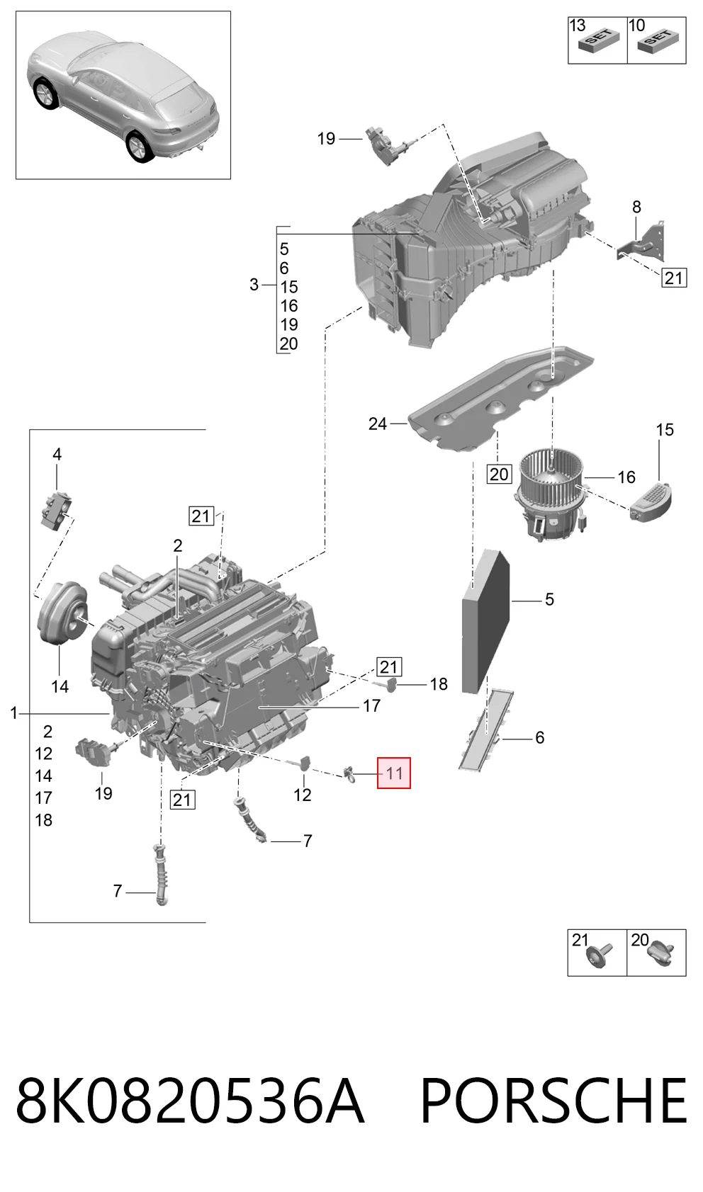 8K0820536A Porsche