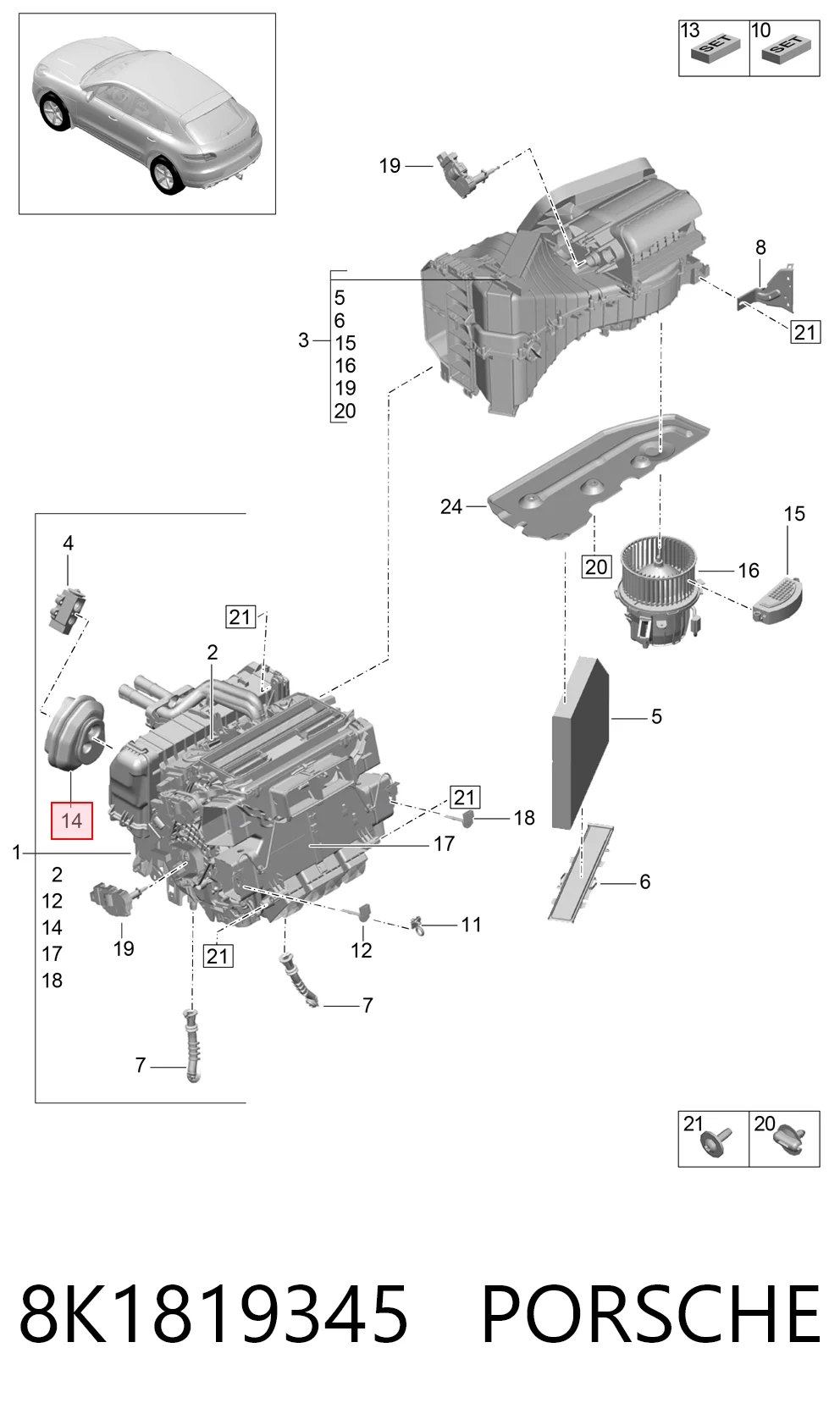 8K1819345 Porsche