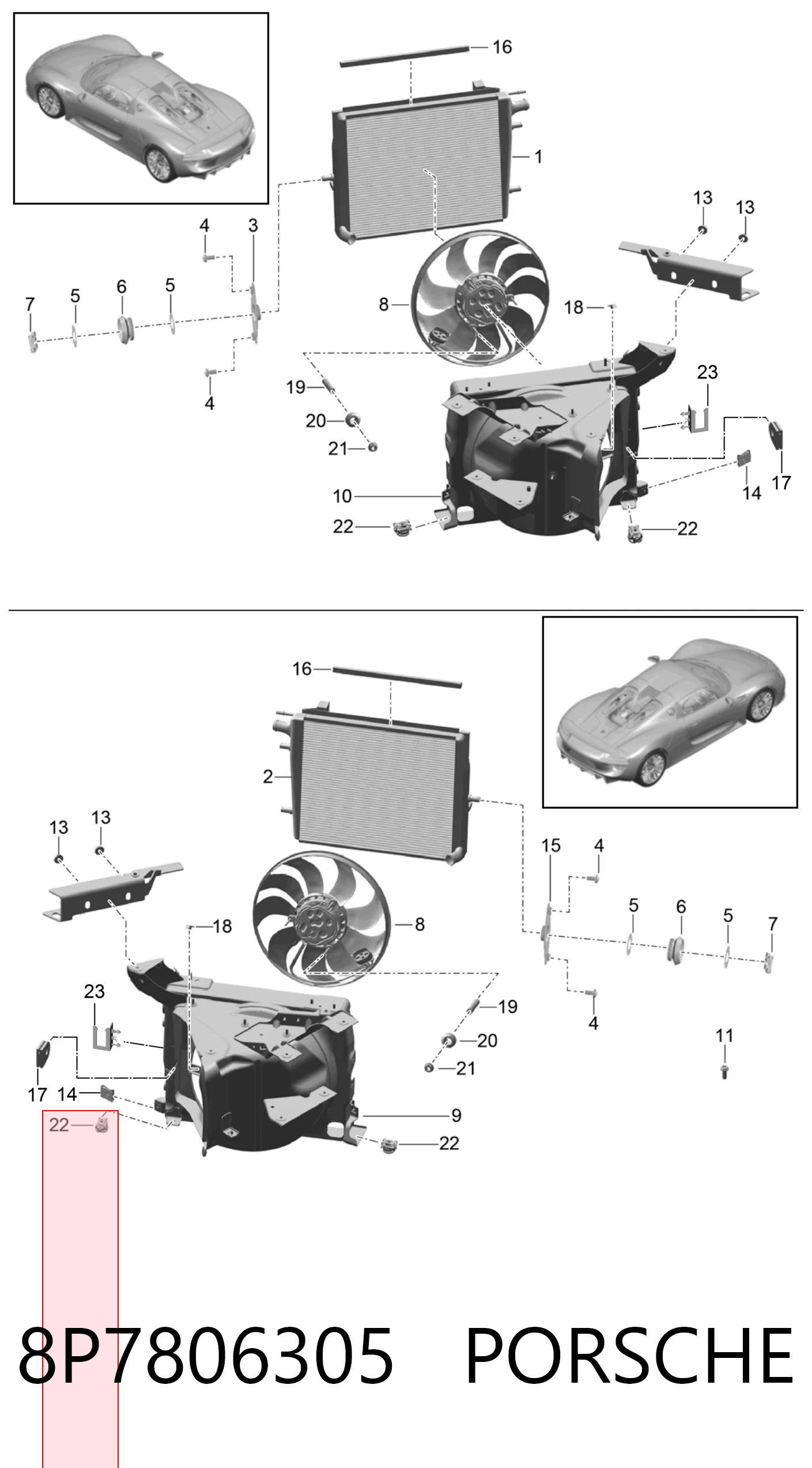 8P7806305 Porsche