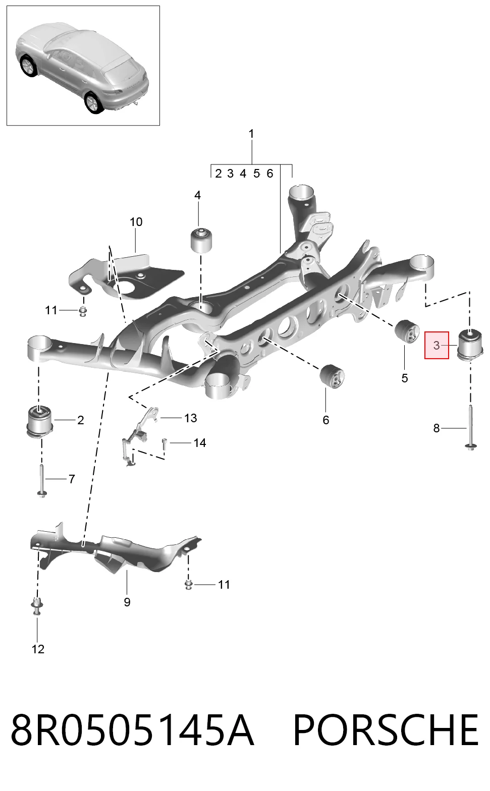 8R0505145A Porsche
