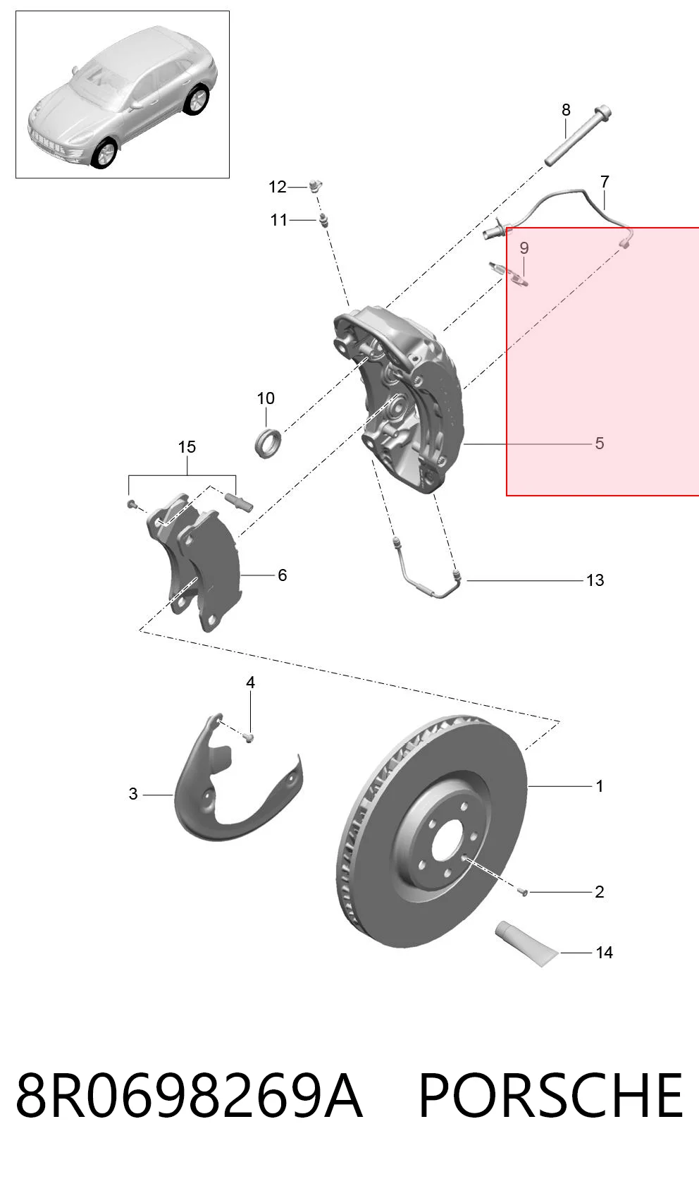 Comprar Juego de reparación de frenos delanteros Audi Q5 8RB a bajo precio