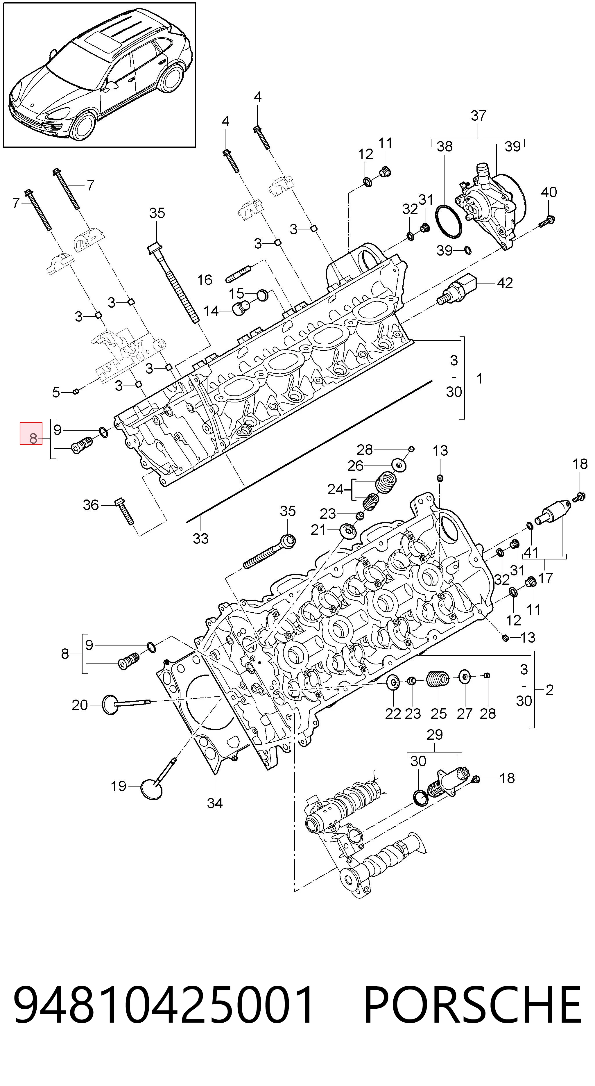 94810425001 PORSCHE
