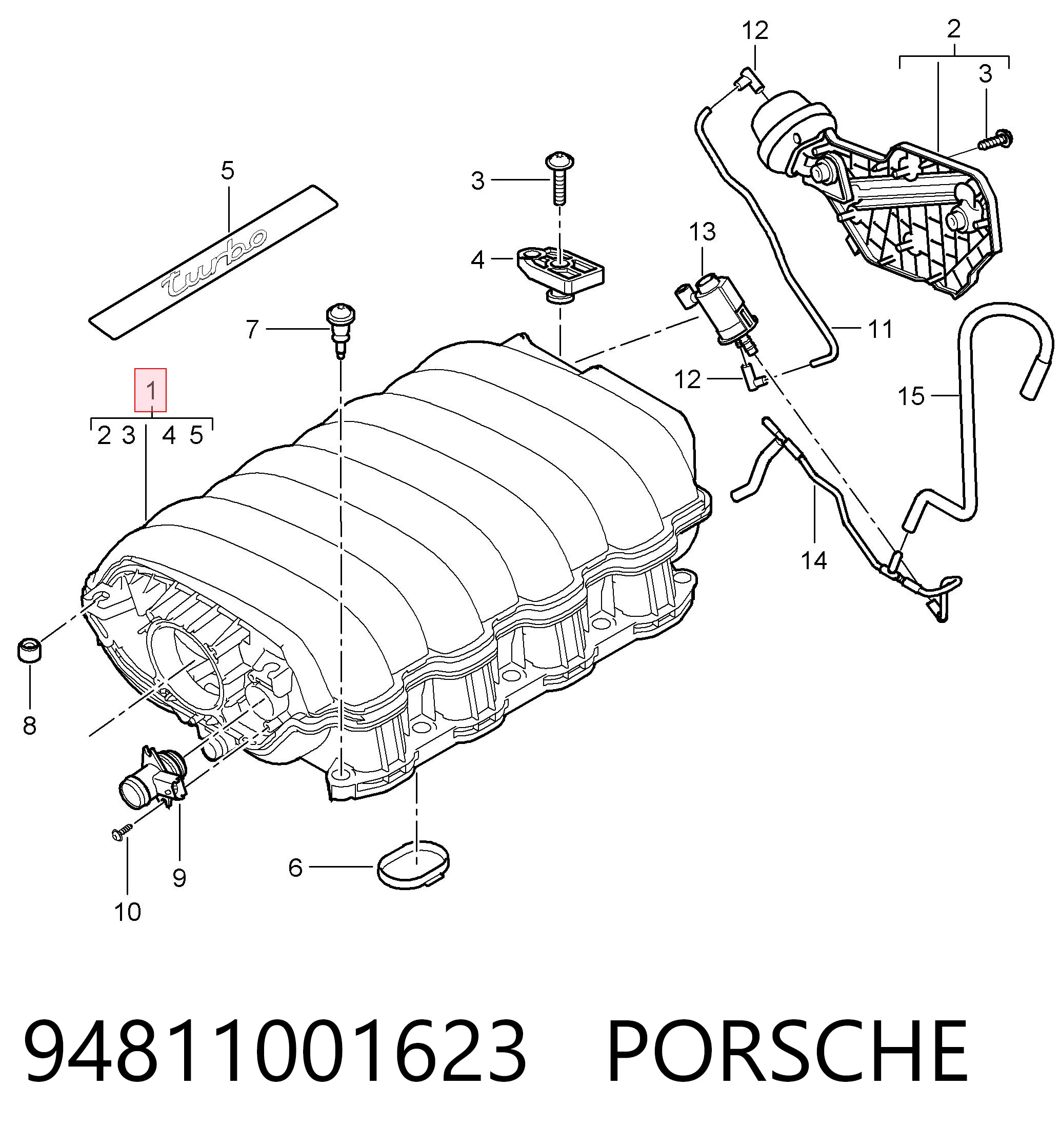 Comprar Colector de admisión Porsche Cayenne 955 a bajo precio