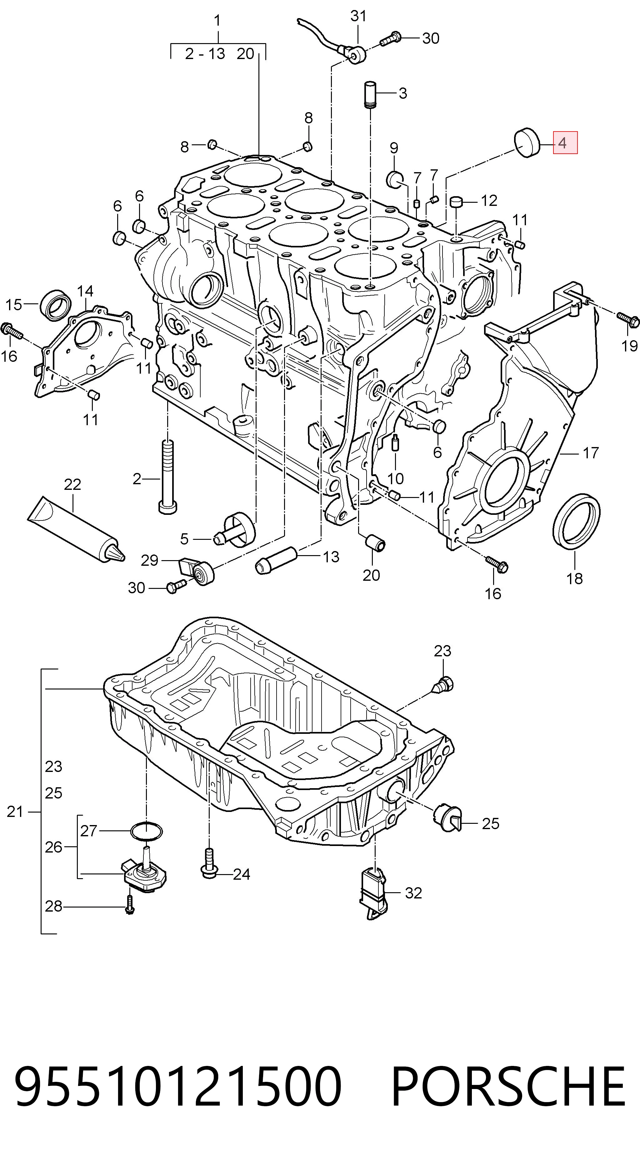95510121500 Porsche