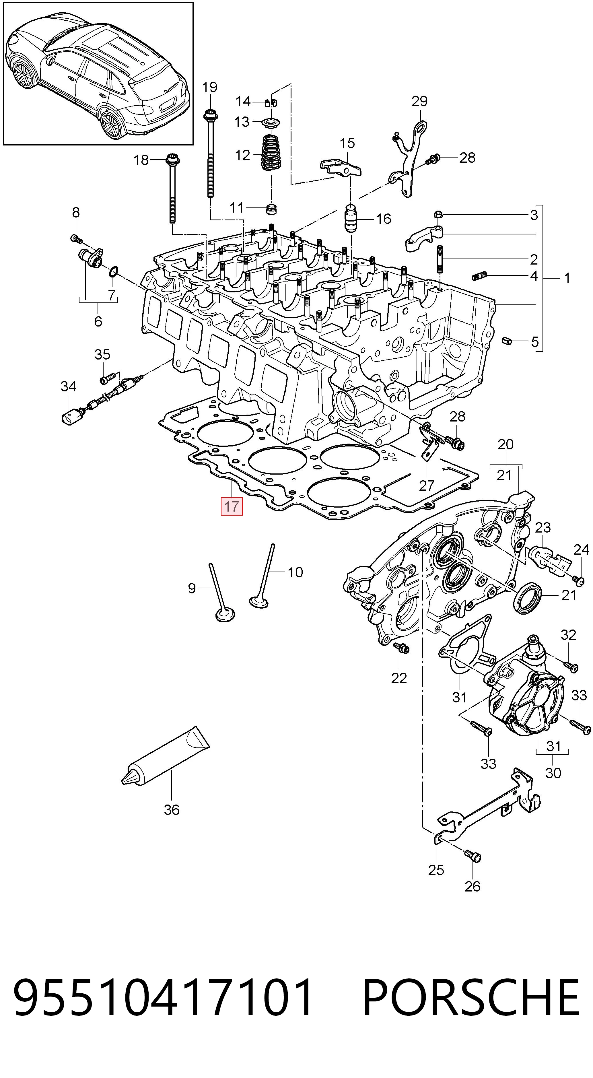 95510417101 Porsche