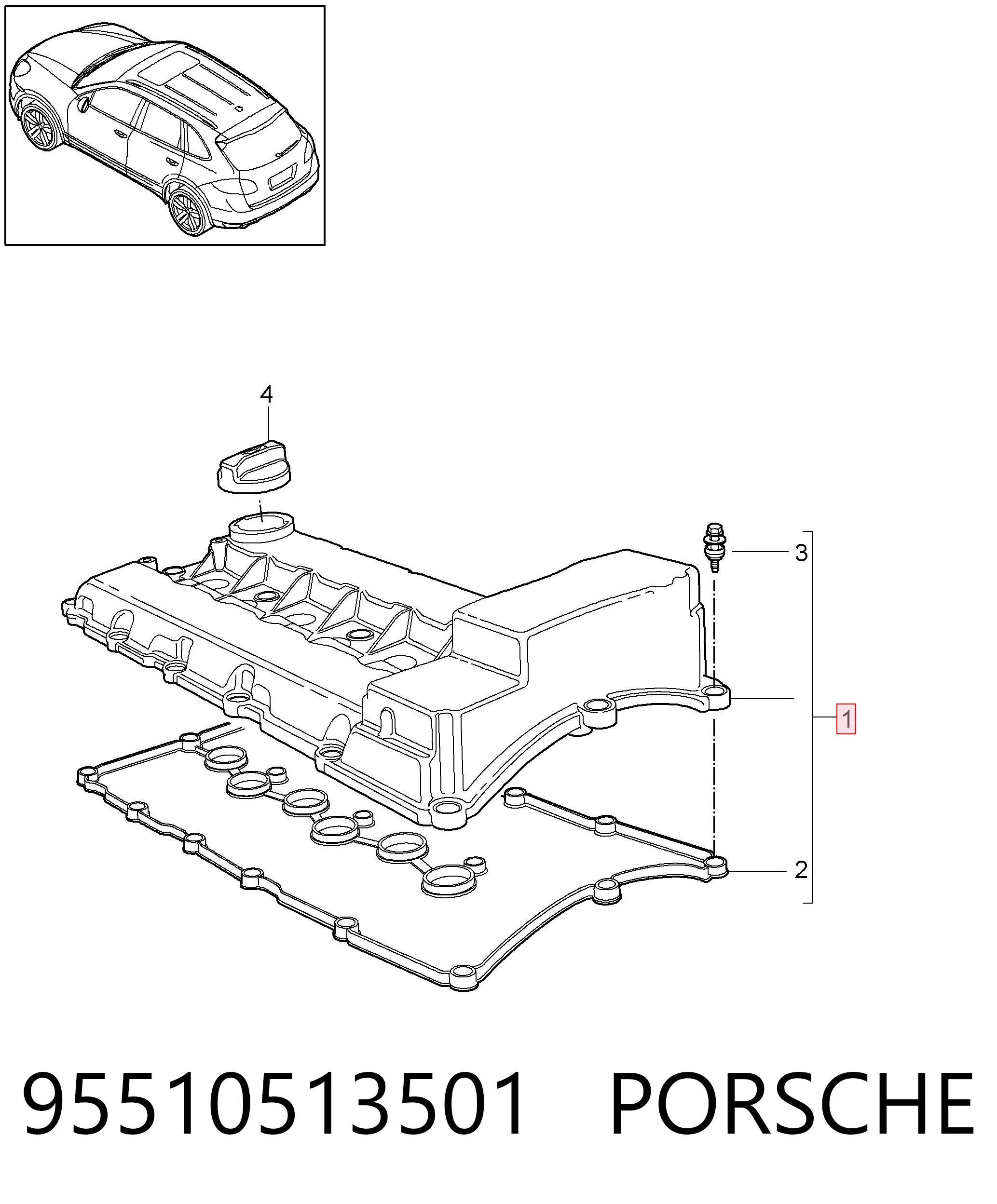 Tapa de la válvula Porsche Cayenne II SUV (92A) (2010 - 2026) precio, desde 92,51 EUR