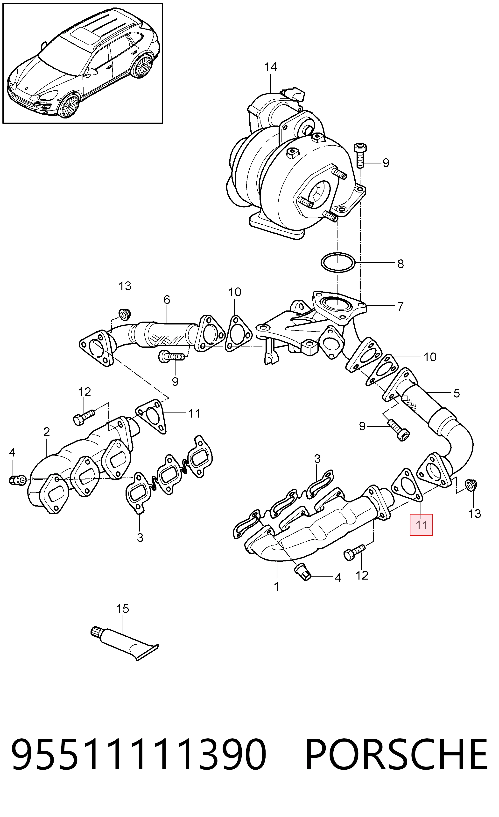 95511111390 Porsche