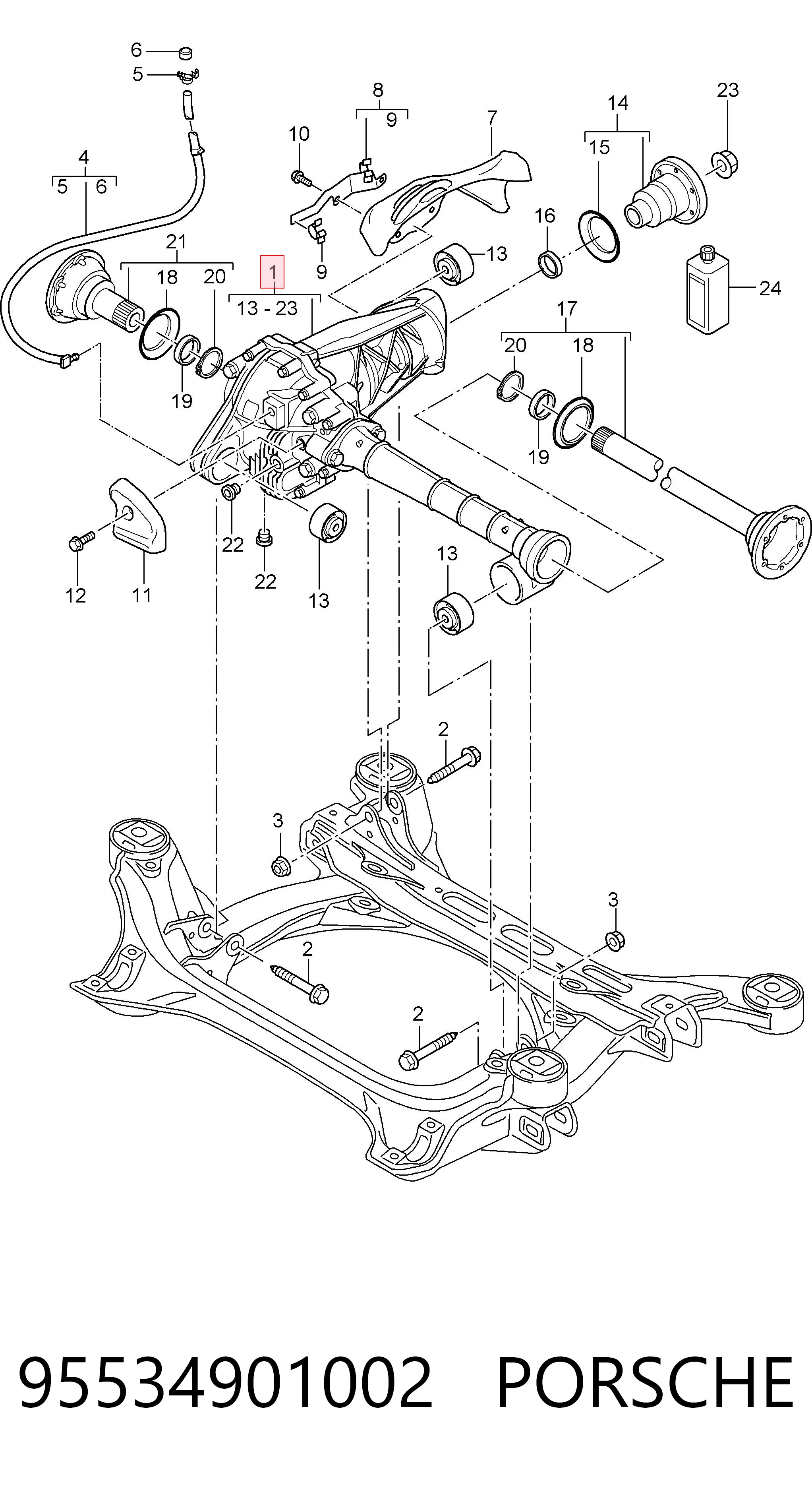 95534901002 Porsche
