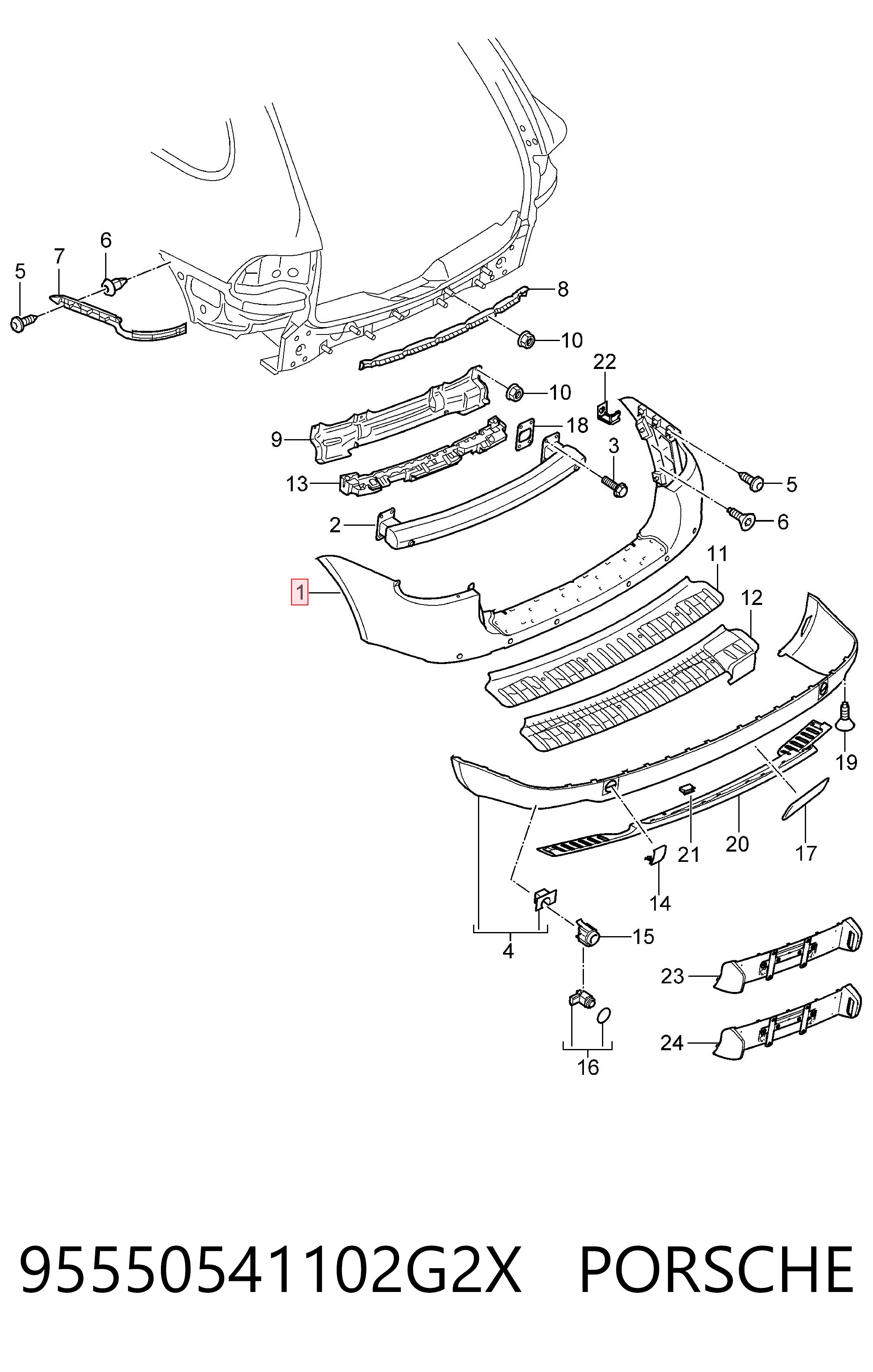 95550541102G2X Porsche