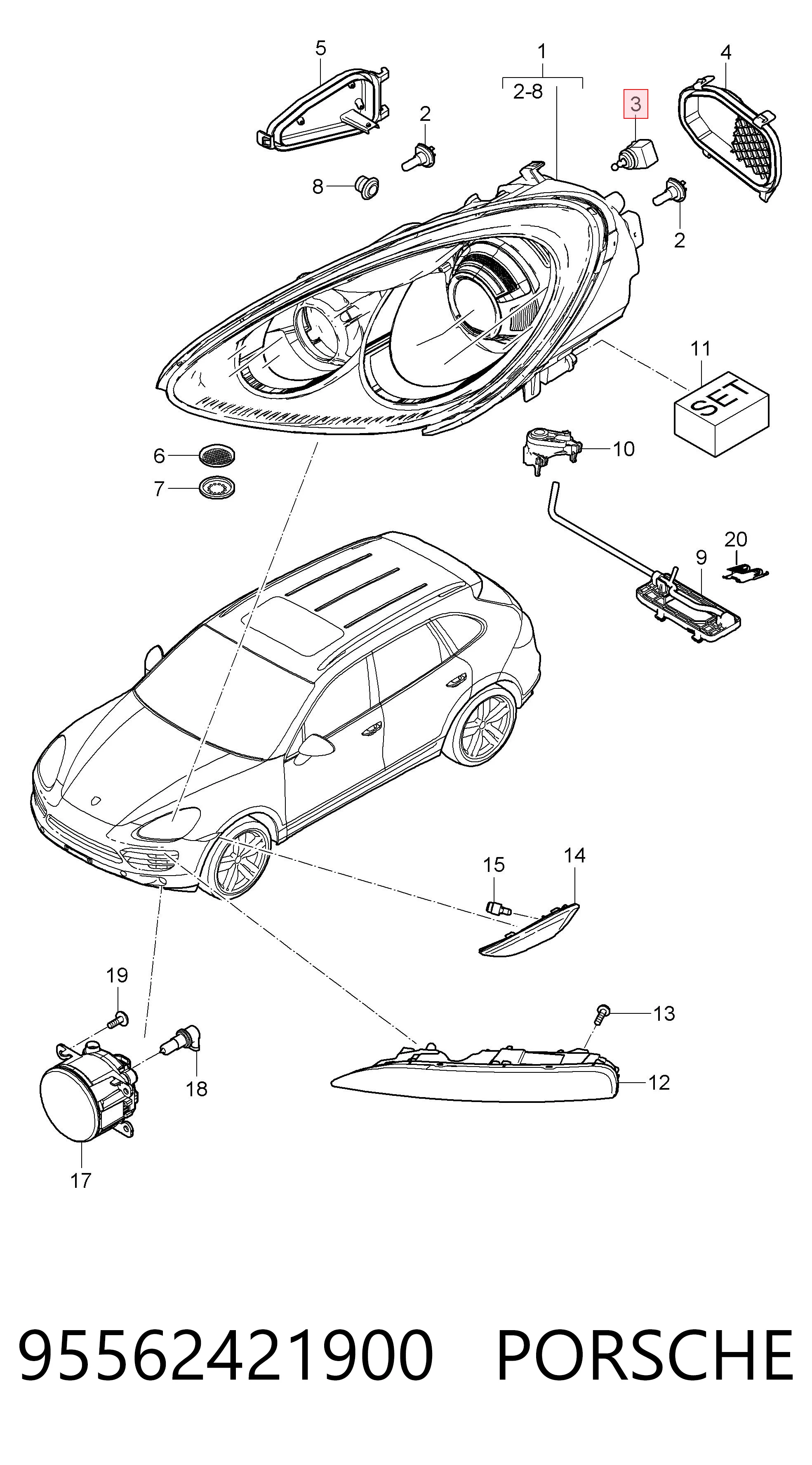 95562421900 Porsche