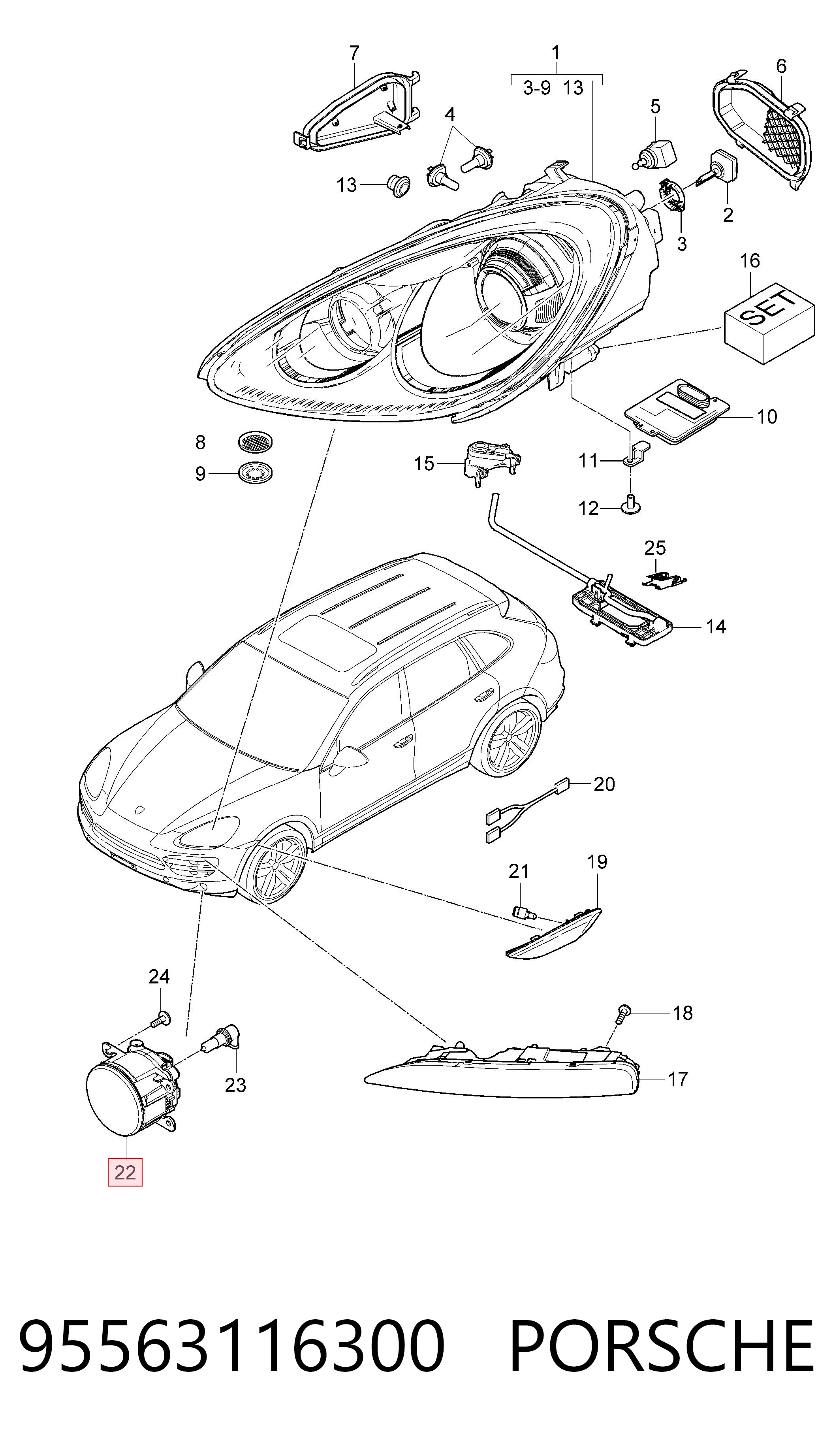 95563116300 Porsche
