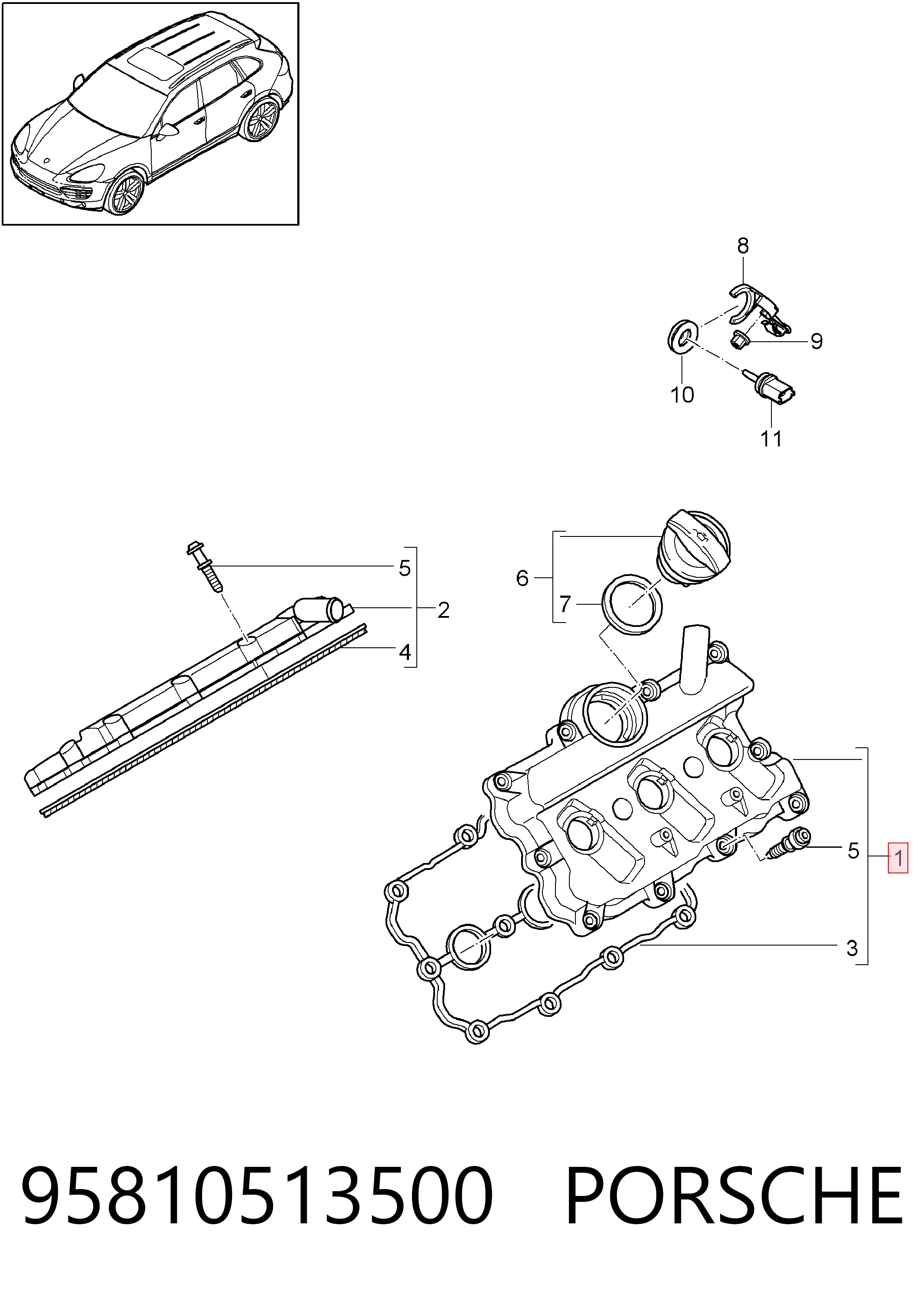 95810513500 Porsche