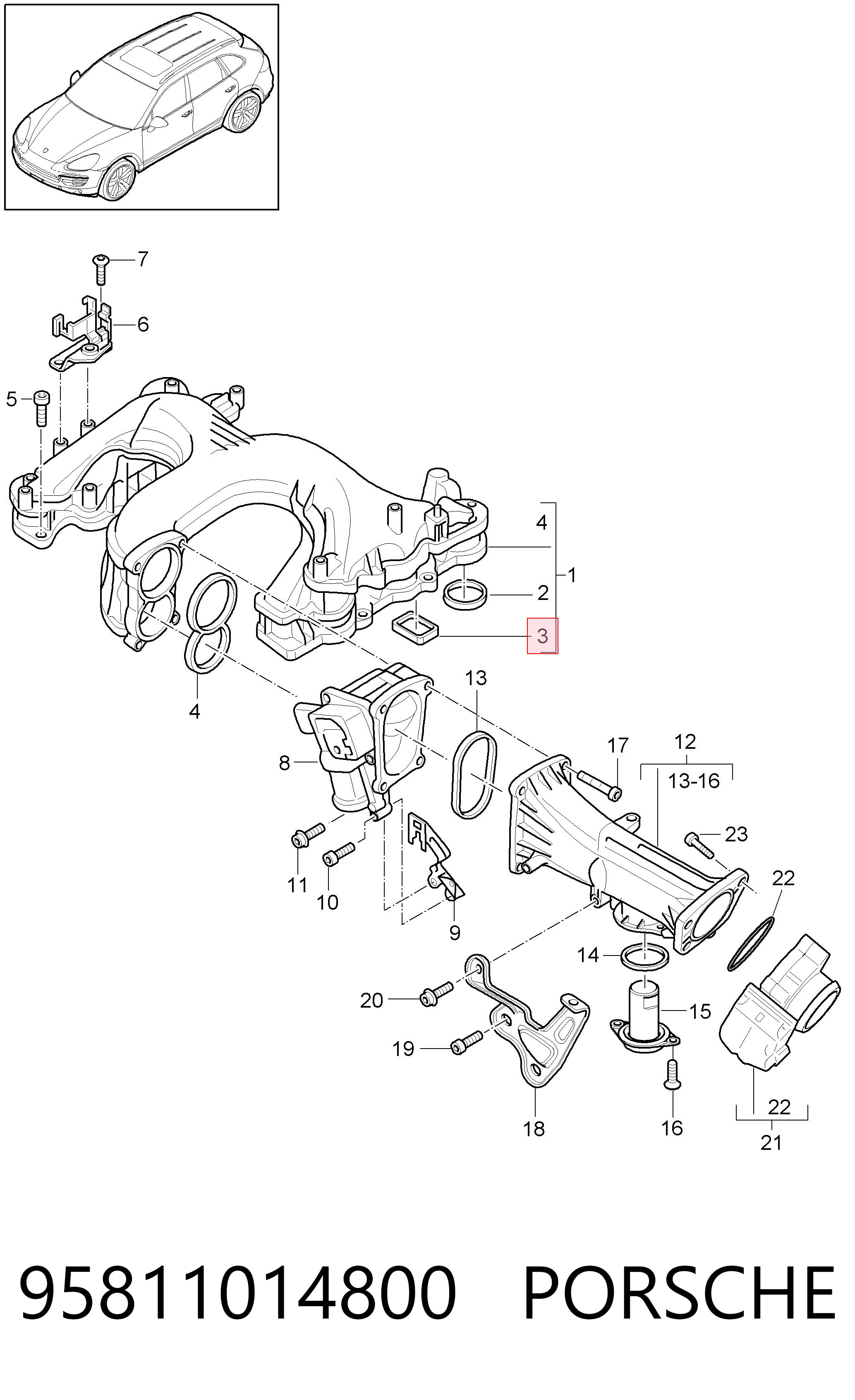 Junta colector de admisión Audi A7 Sportback