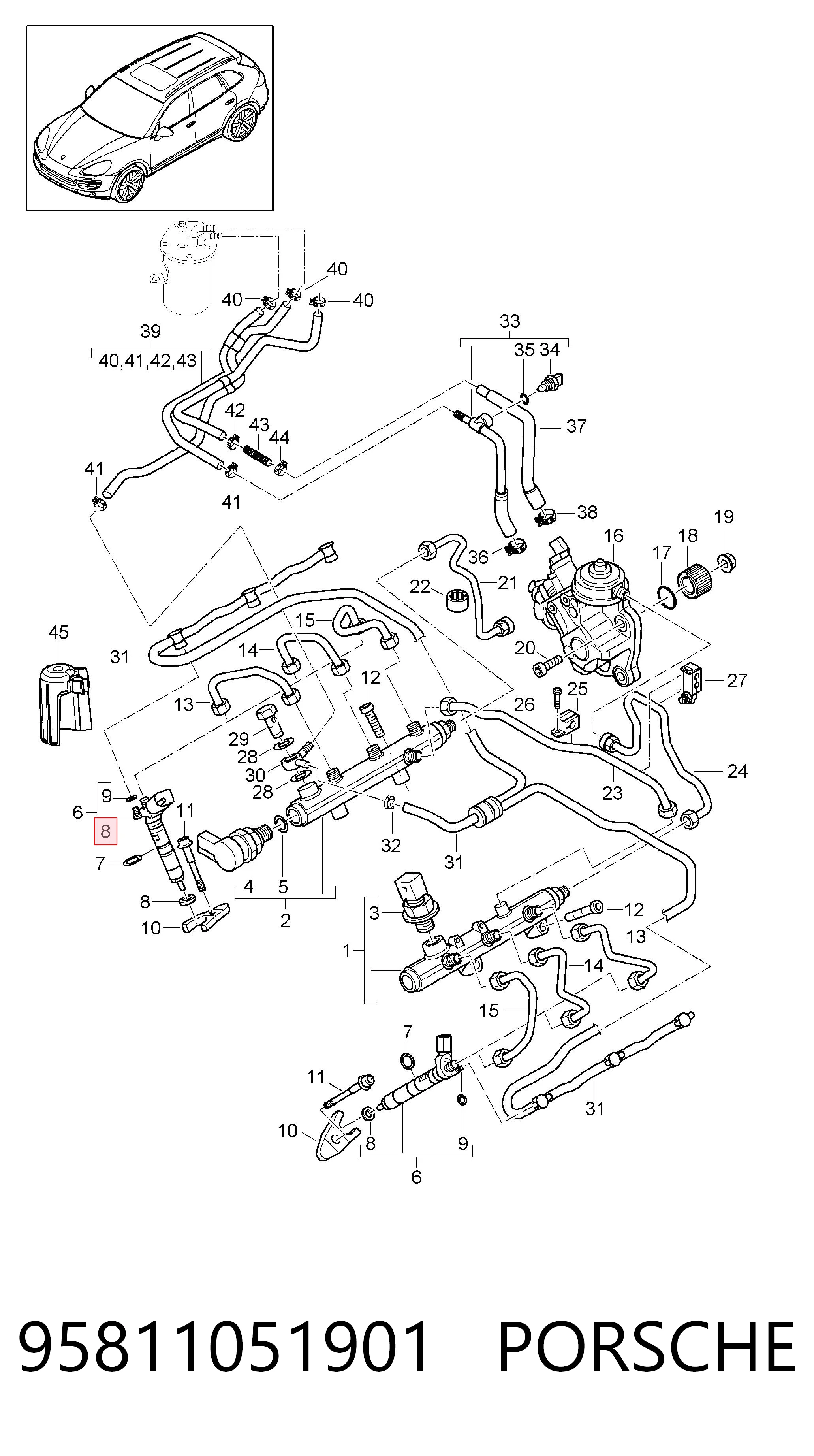 95811051901 Porsche