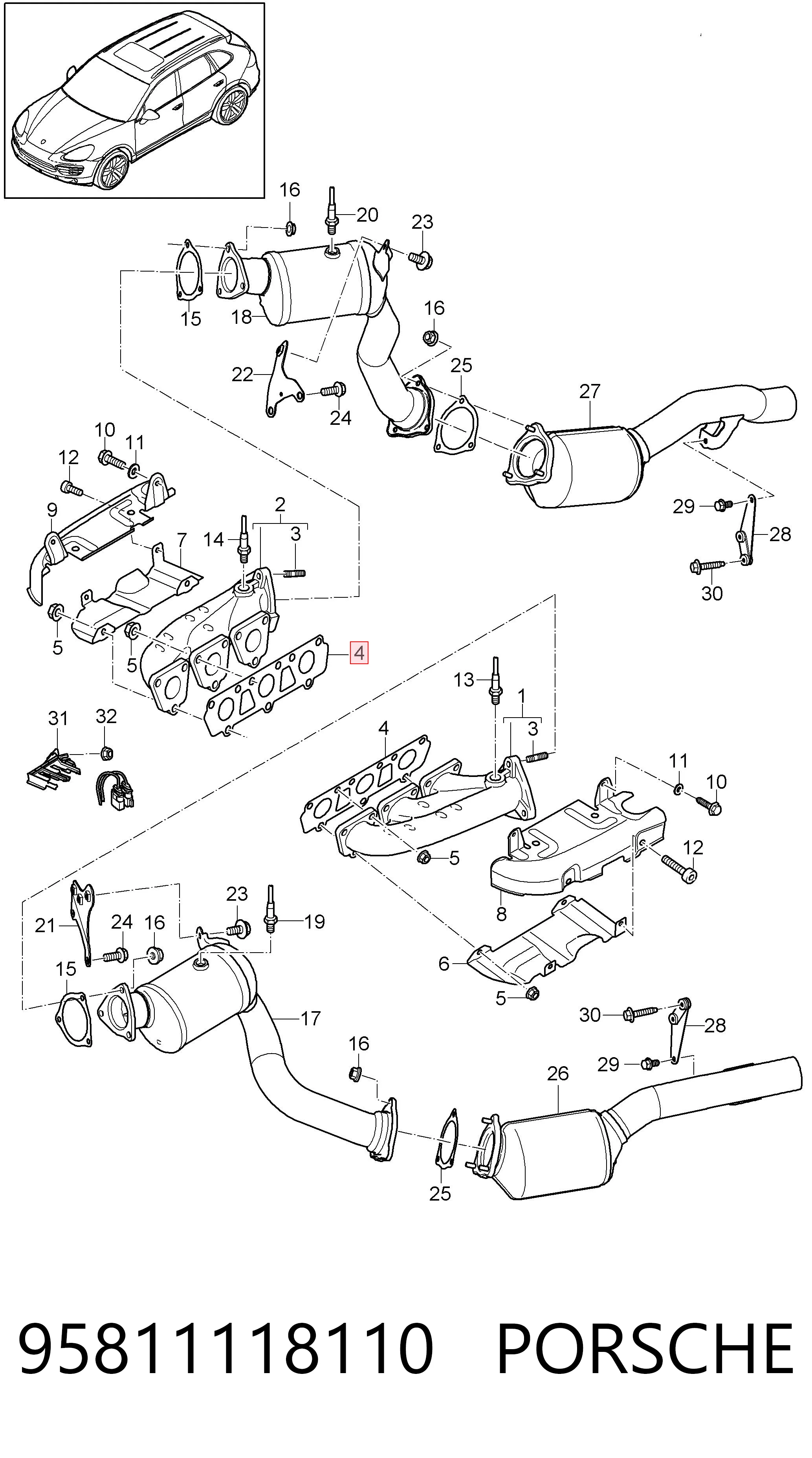 Junta colector escape Audi Q7  desde 9,12 €