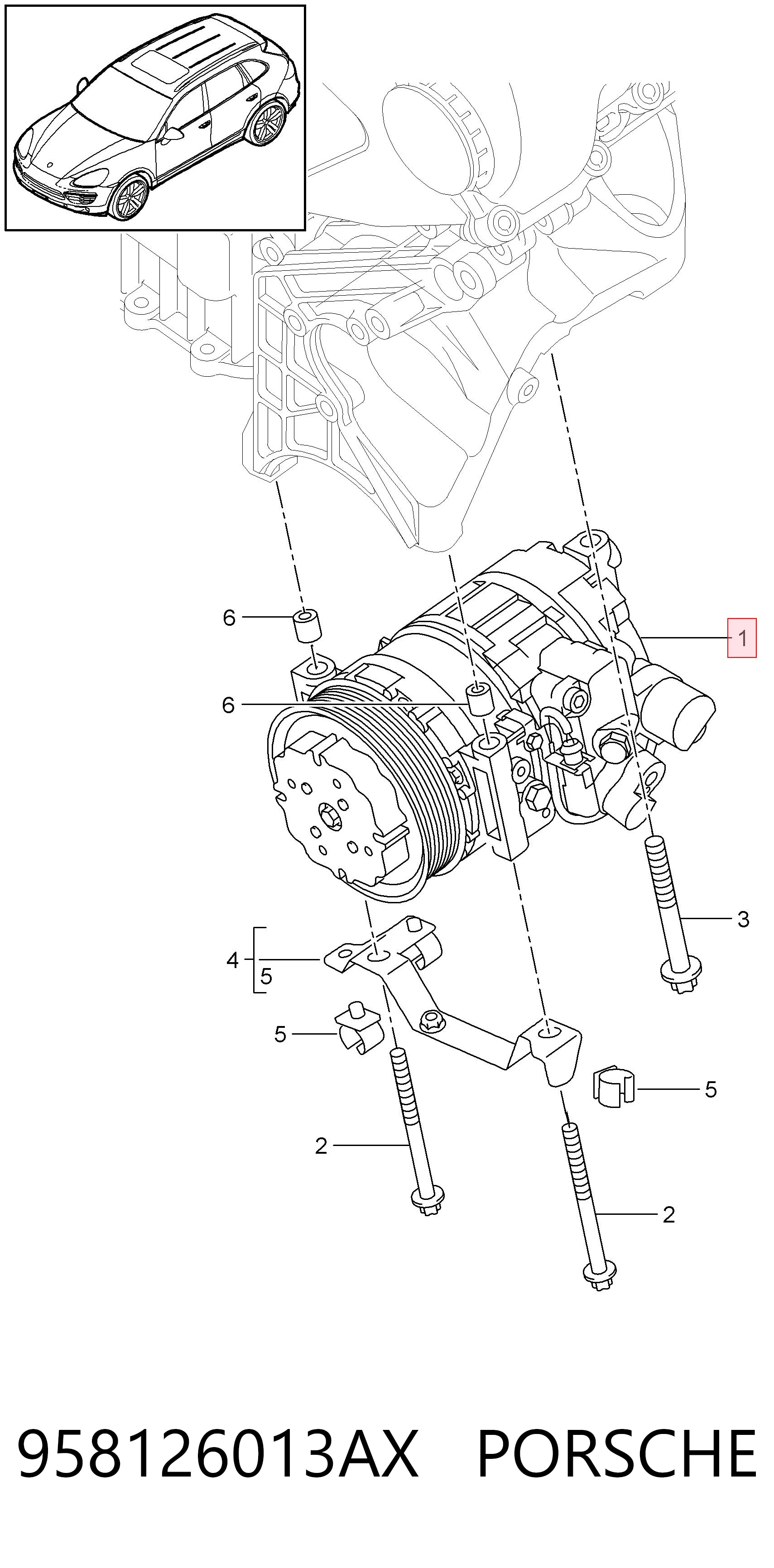 958126013AX Porsche