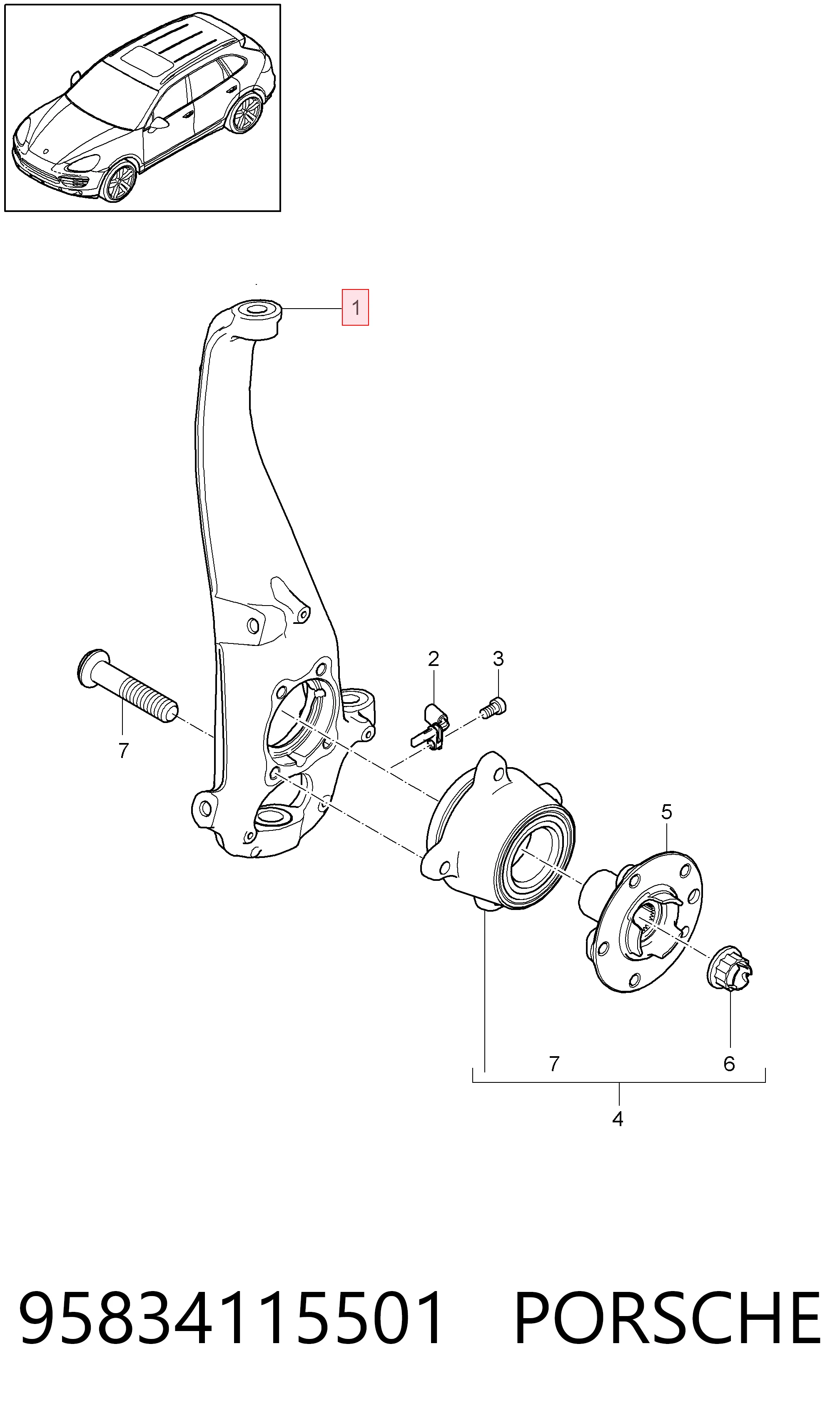 95834115501 Porsche