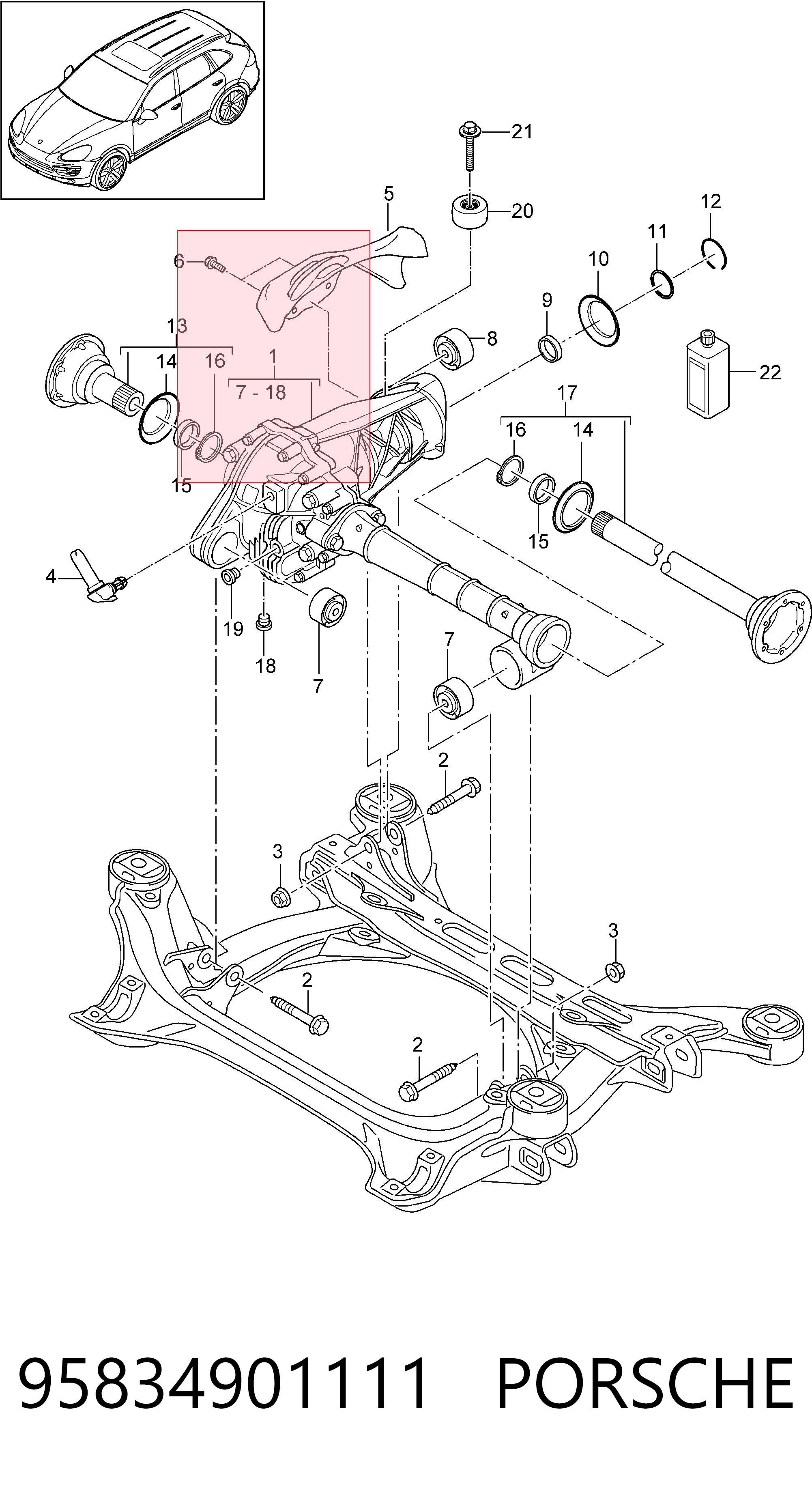 95834901111 Porsche 