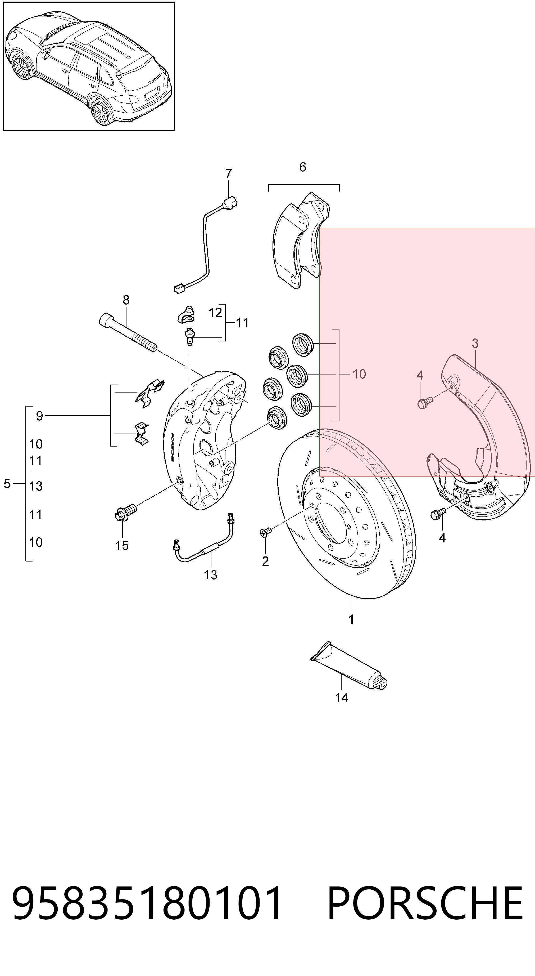 95835180101 Porsche