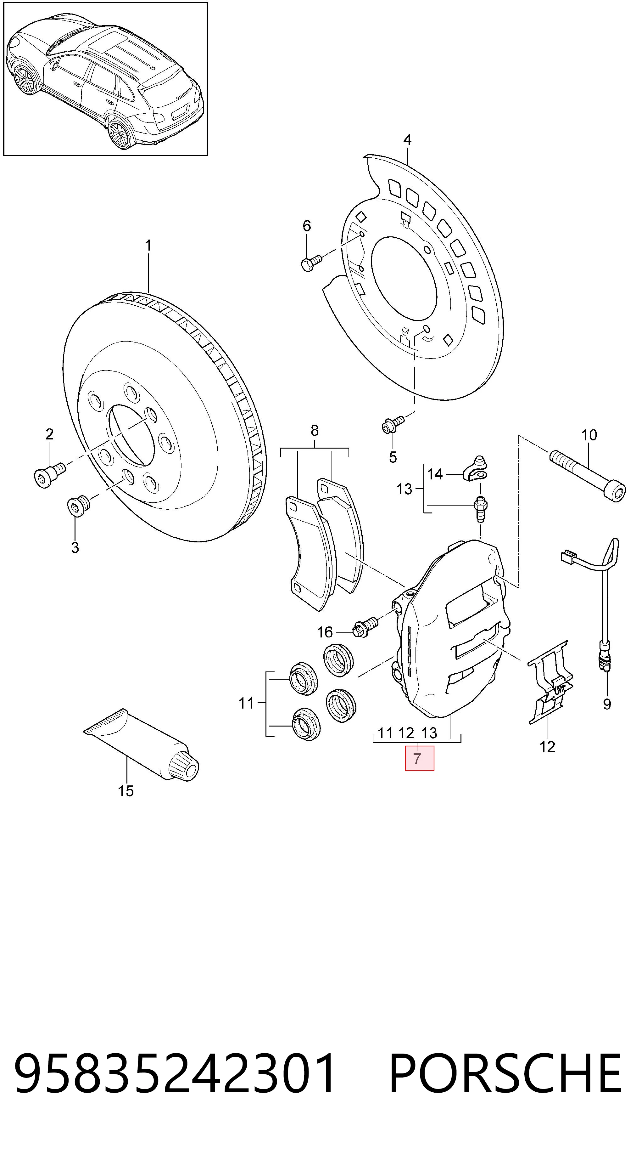 95835242301 Porsche