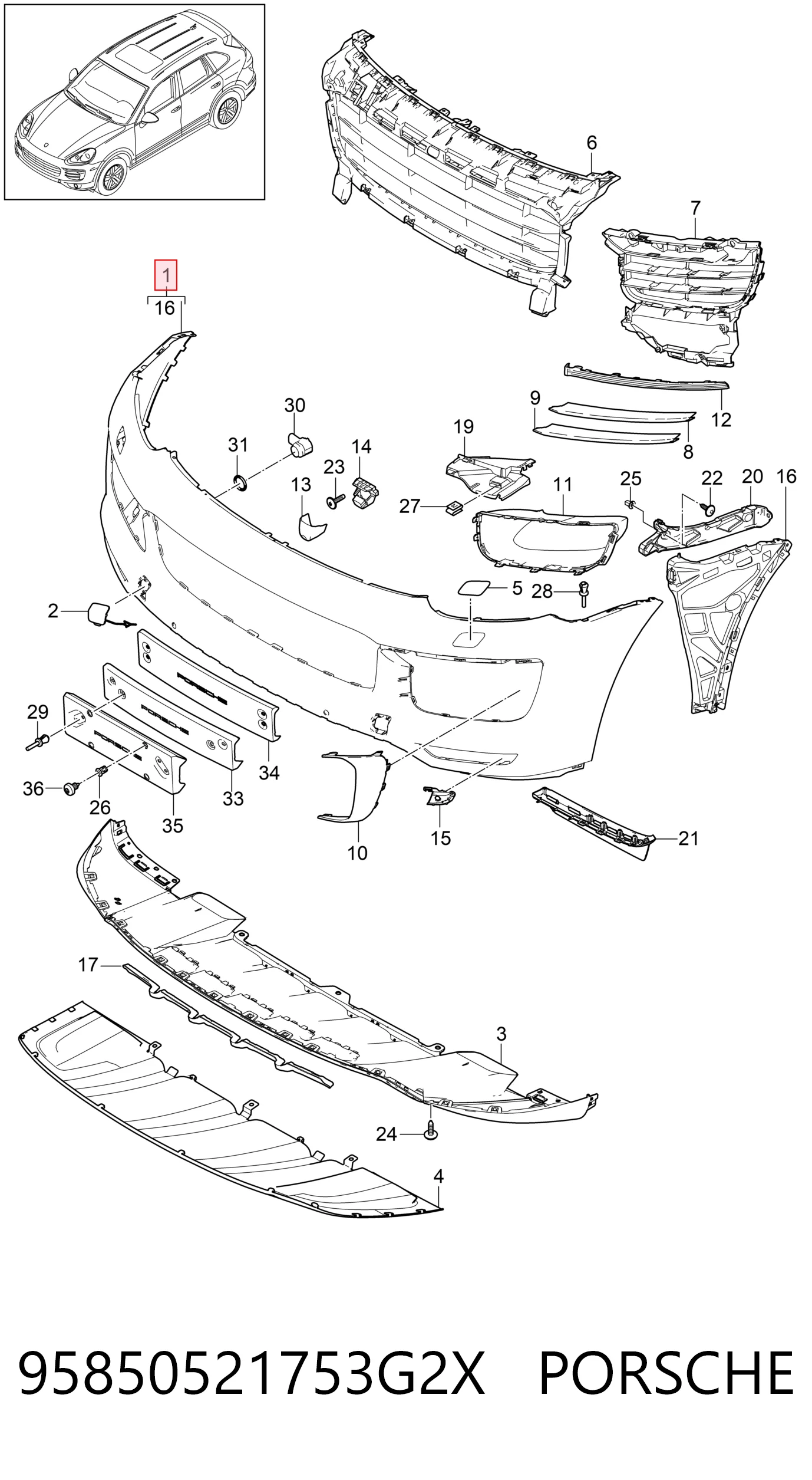 95850521753G2X Porsche