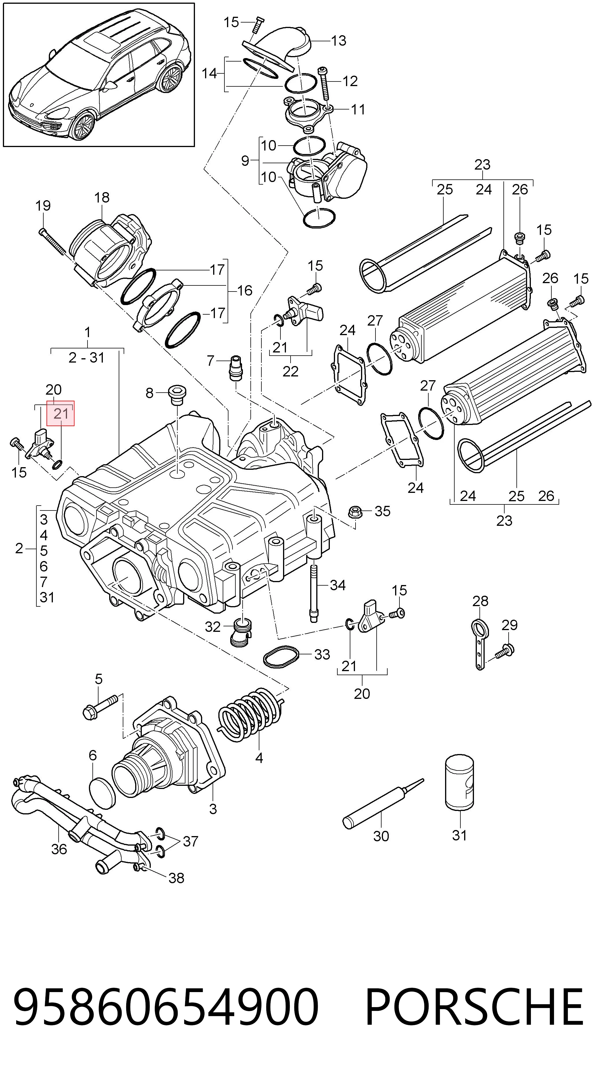 95860654900 Porsche
