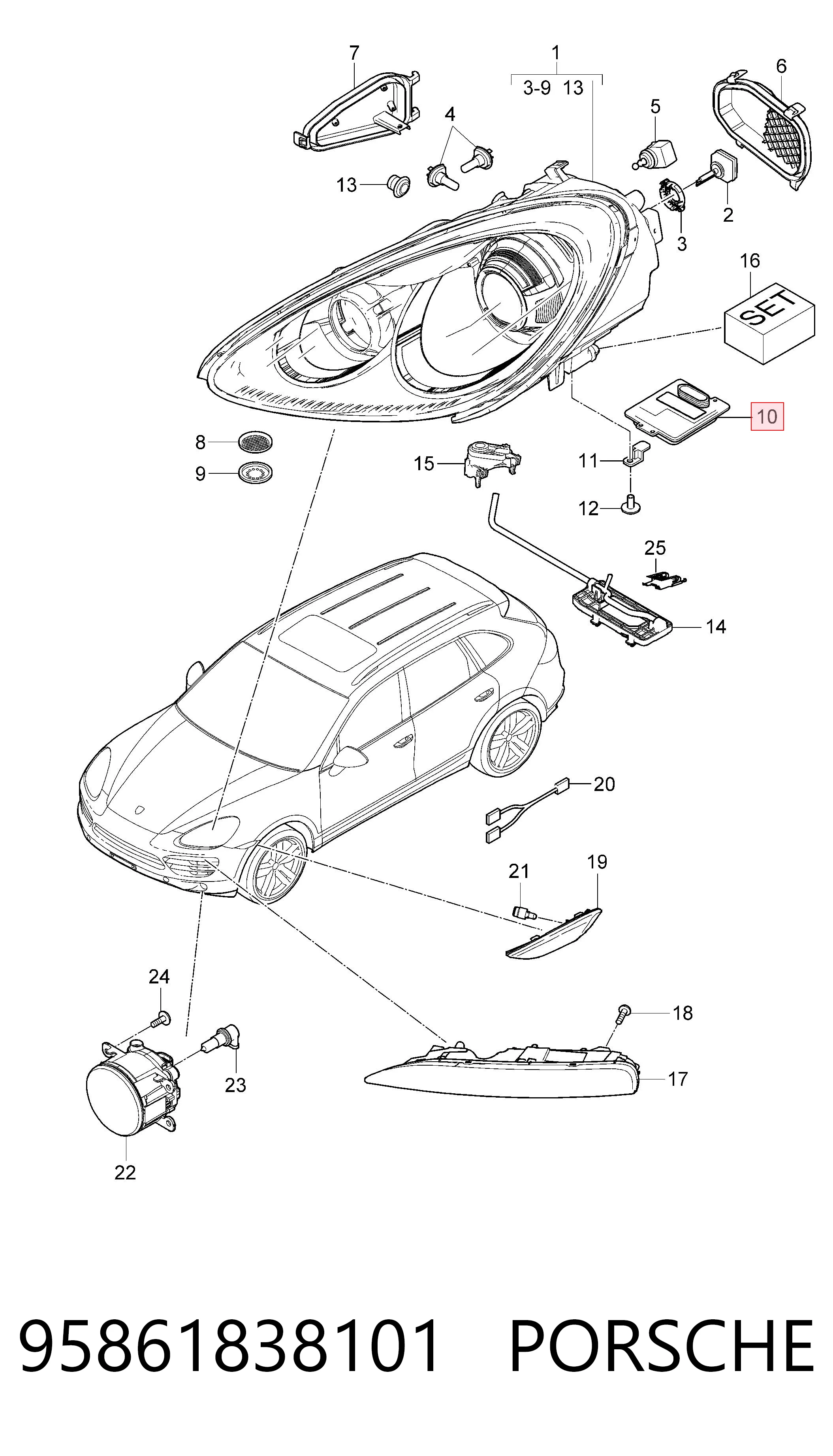 95861838101 Porsche