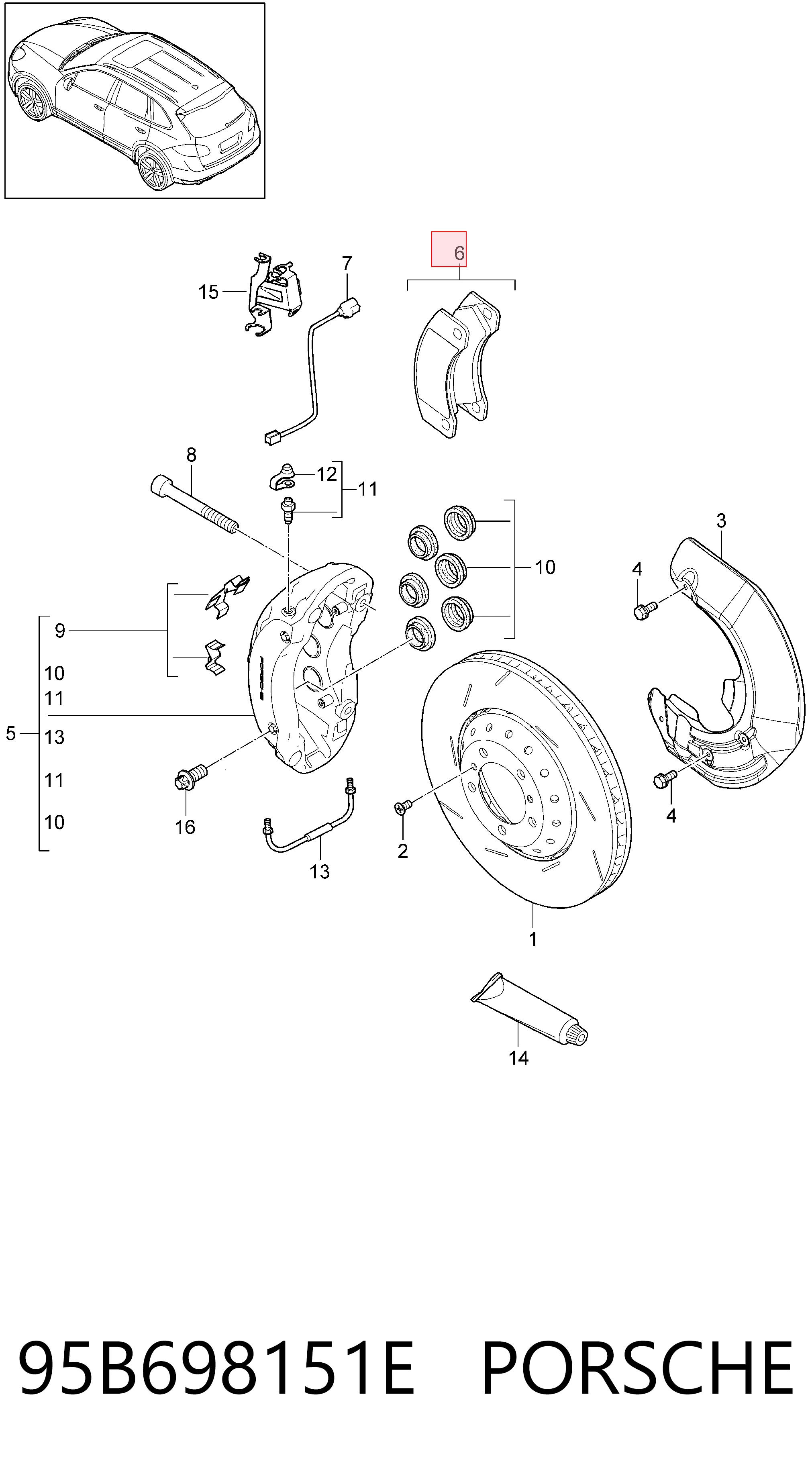 Pastillas freno delanteras Porsche 95B698151E precio, desde 67,65 EUR
