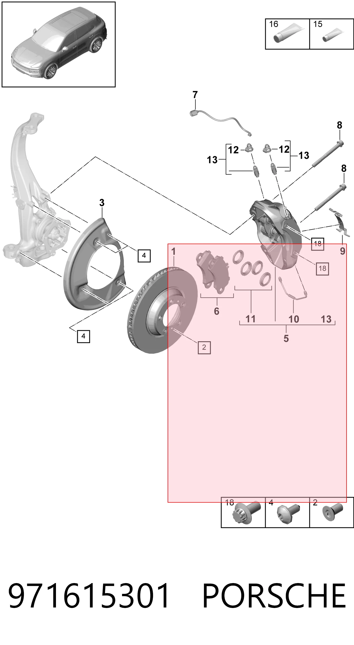 Comprar 971615301 VAG Freno de disco delantero