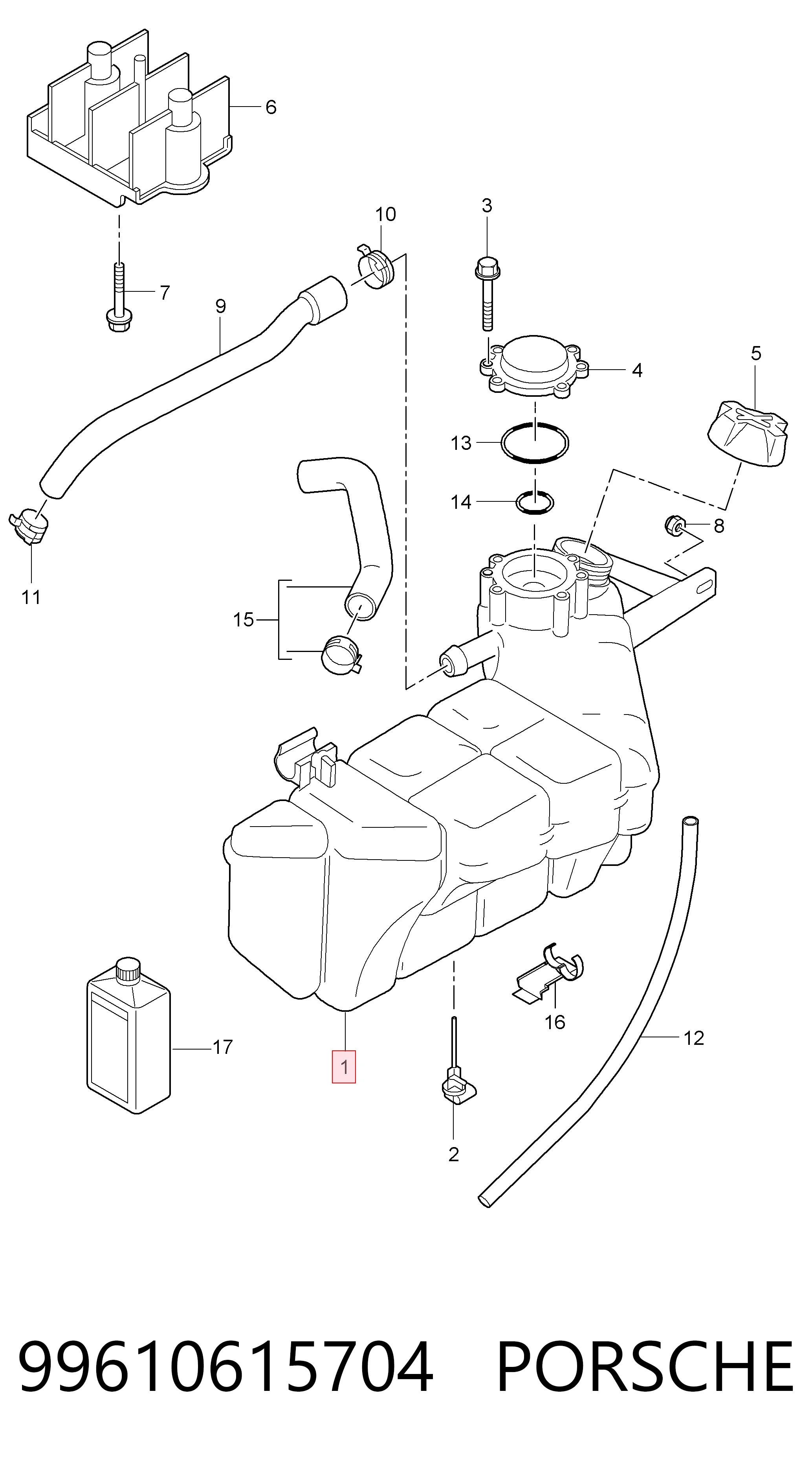 Comprar Vaso de expansión Porsche 911 Targa 997