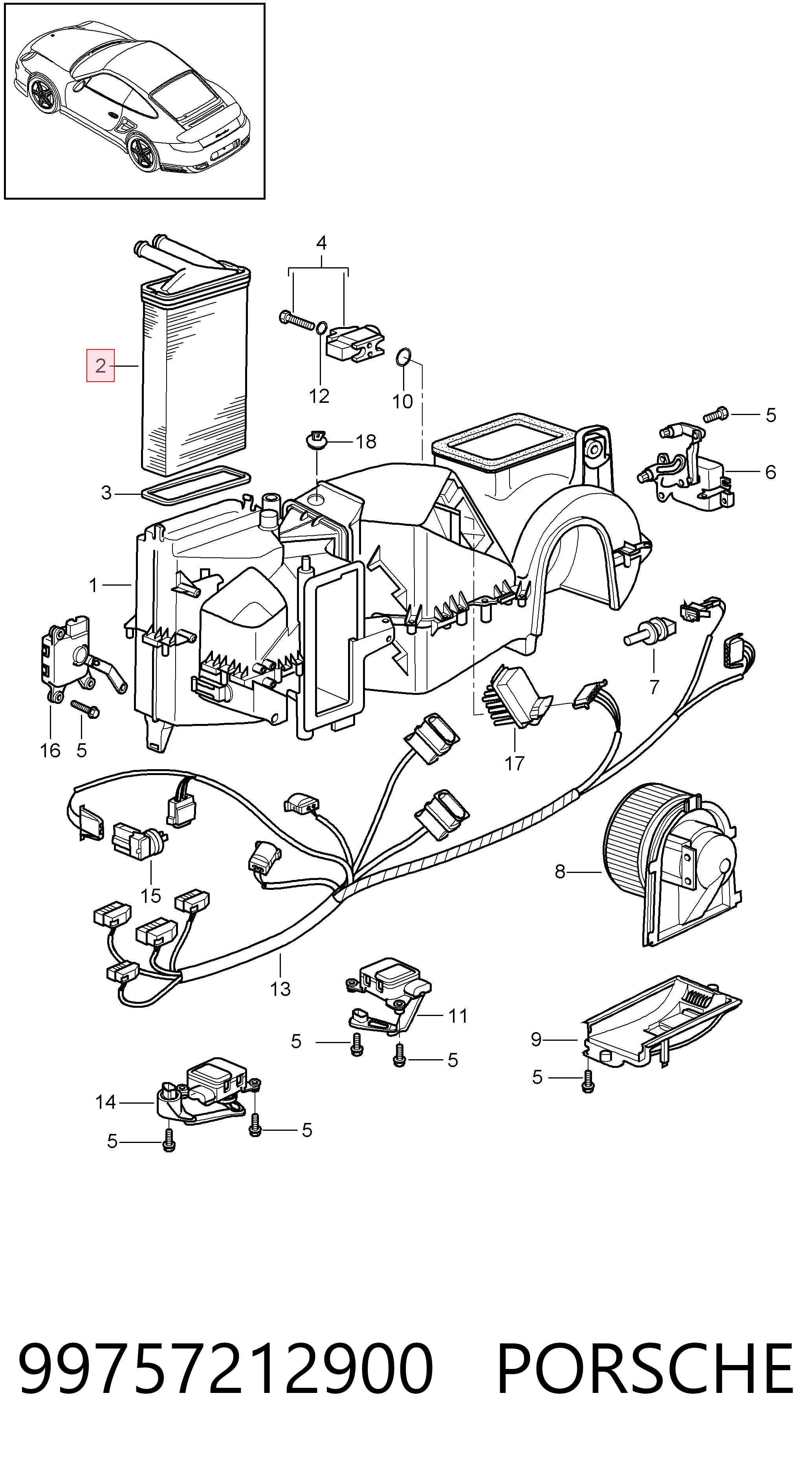 Comprar Radiador de calefacción Porsche 911  997 a bajo precio