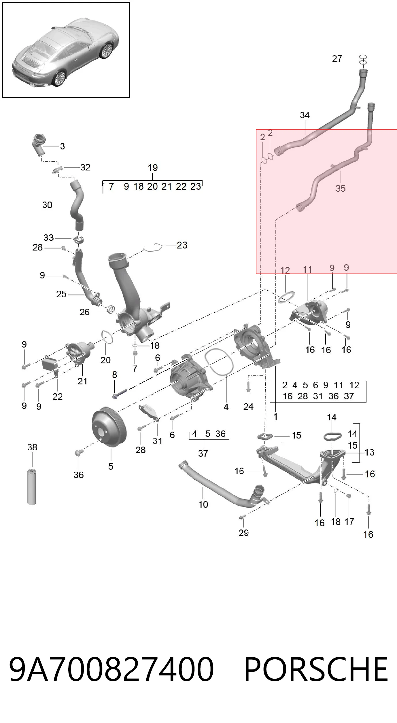 9A700827400 Porsche