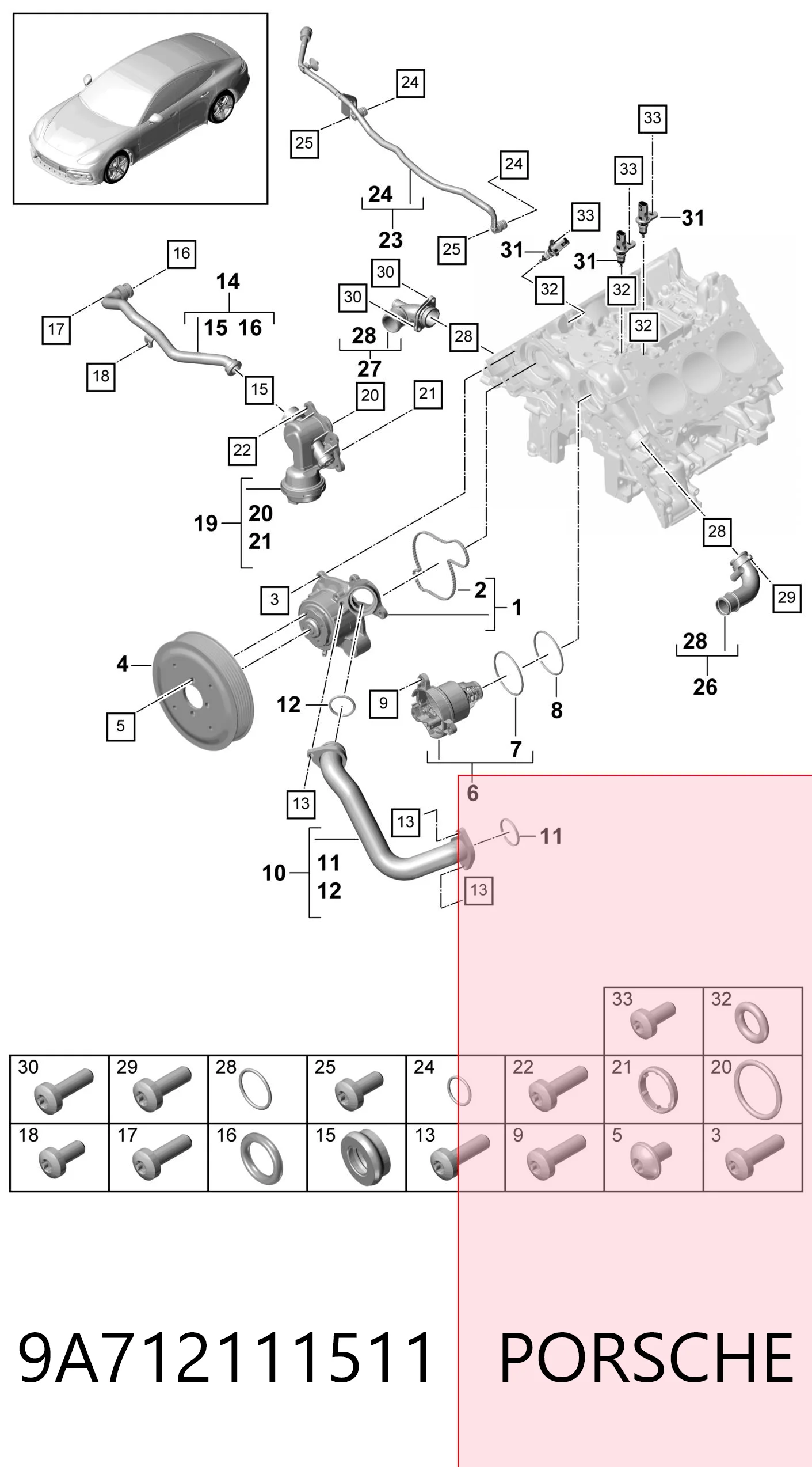 9A712111511 Porsche