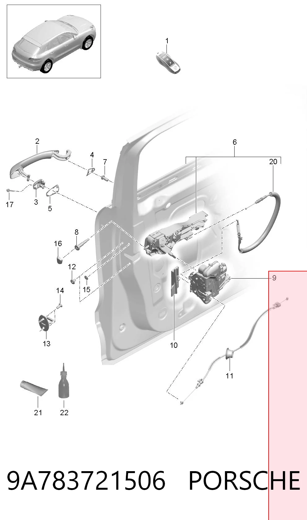 9A783721506 Porsche