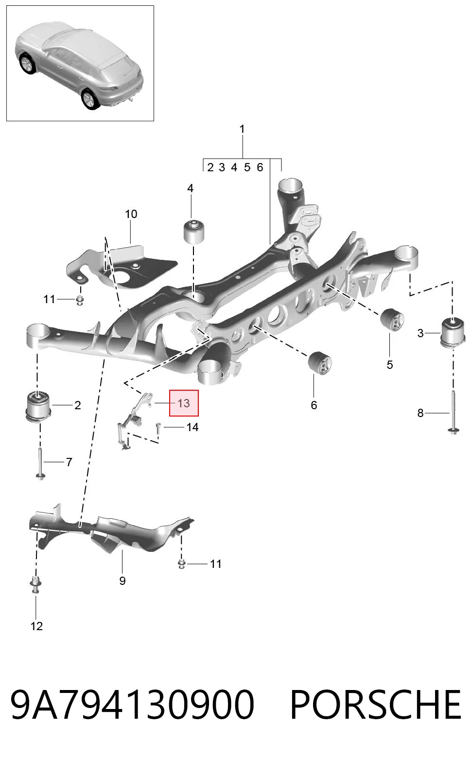 9A794130900 Porsche