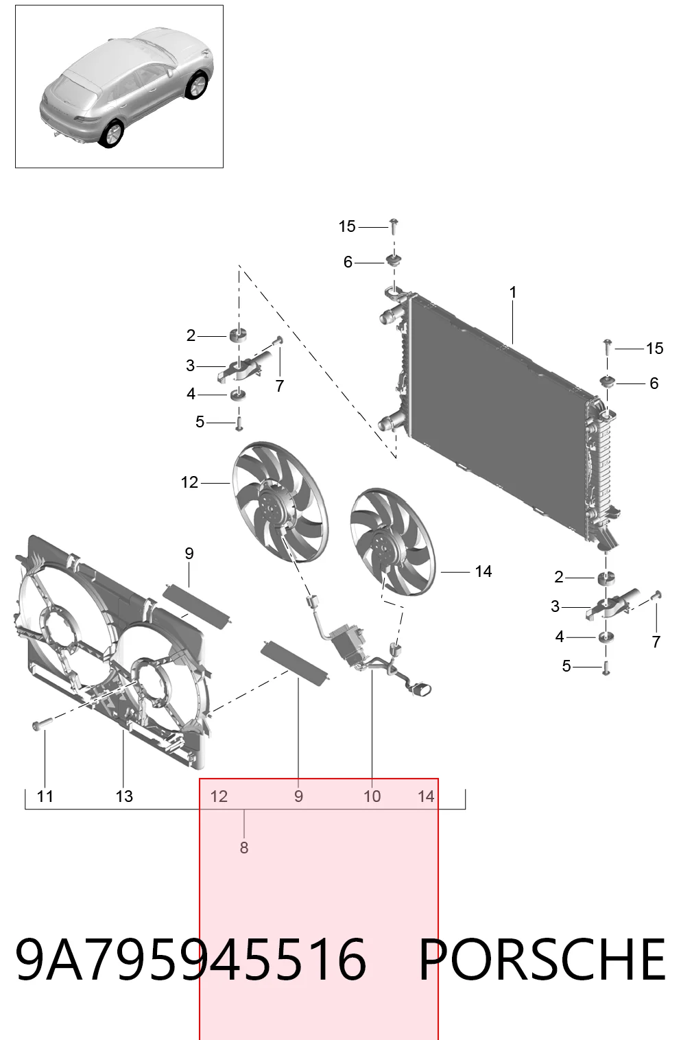 9A795945516 Porsche