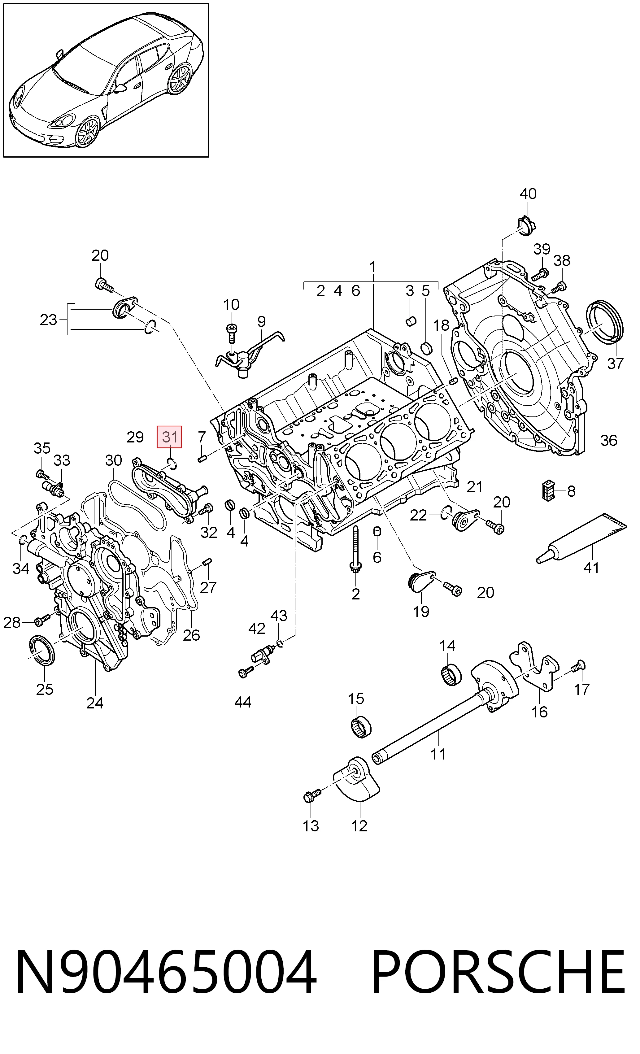 N90465004 Porsche