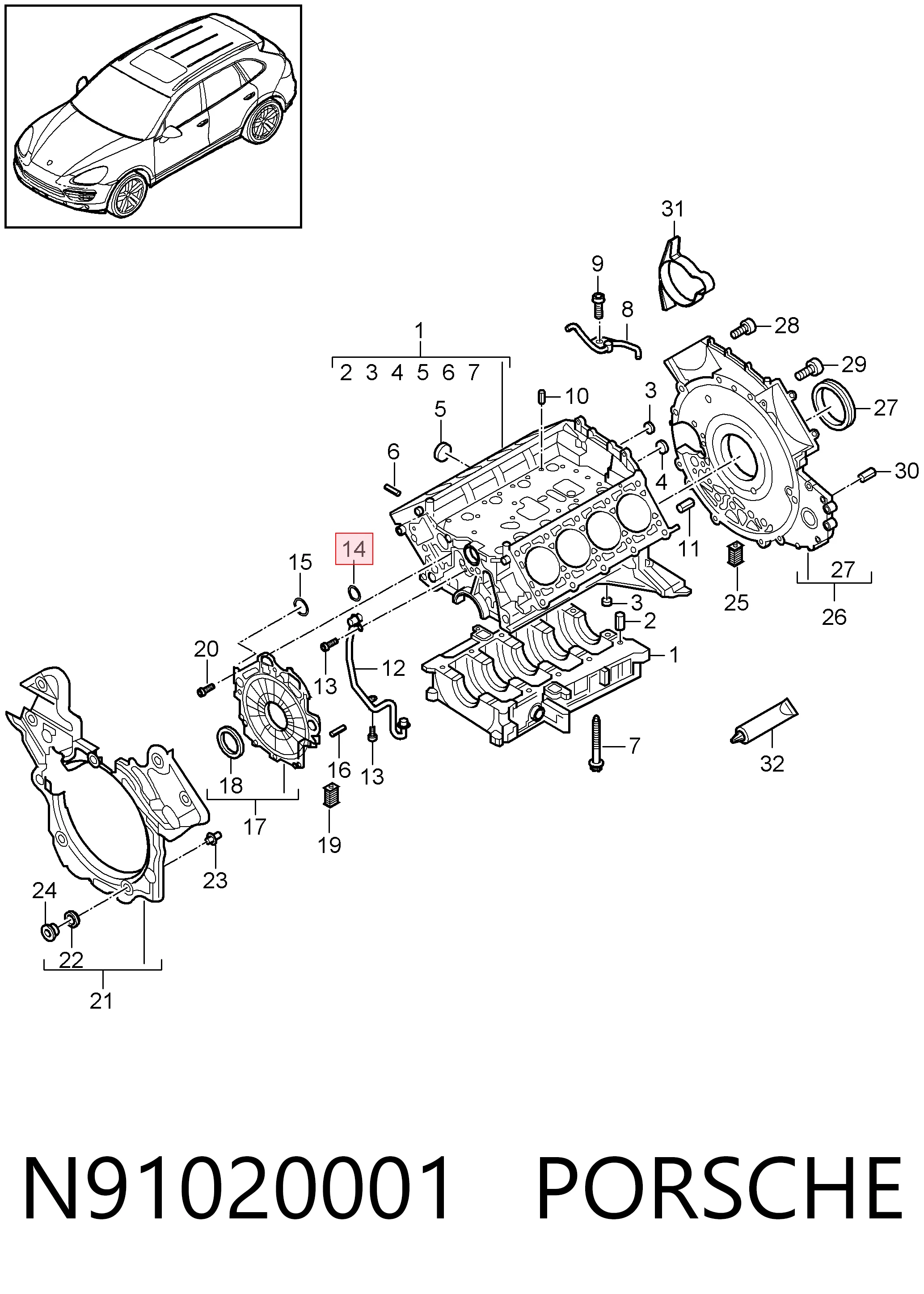 N91020001 Porsche