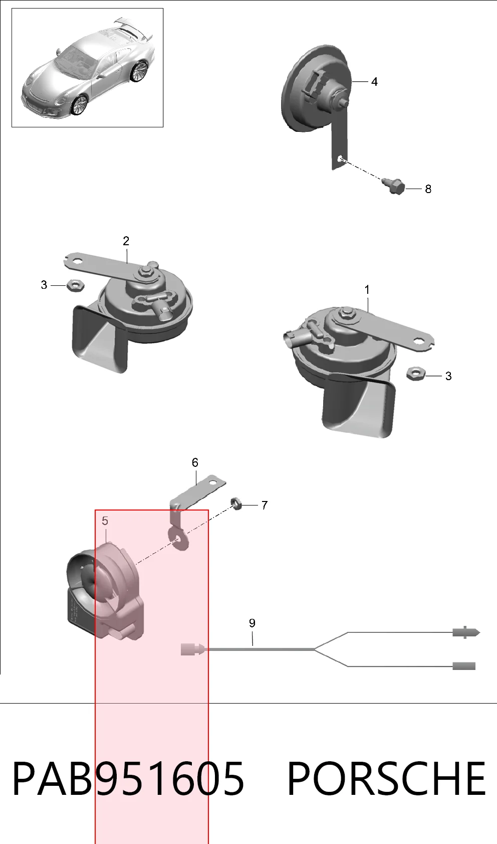 PAB951605 Porsche