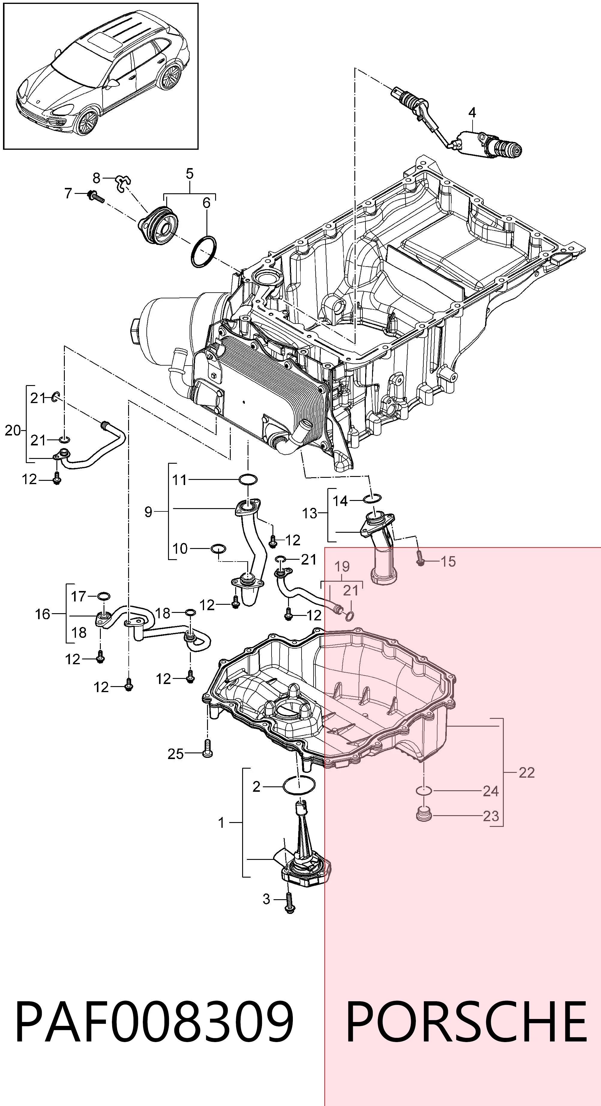Tapon de cárter VAG PAF008309