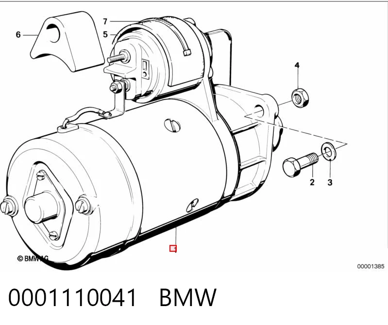 0001110041 BMW Arranque motores
