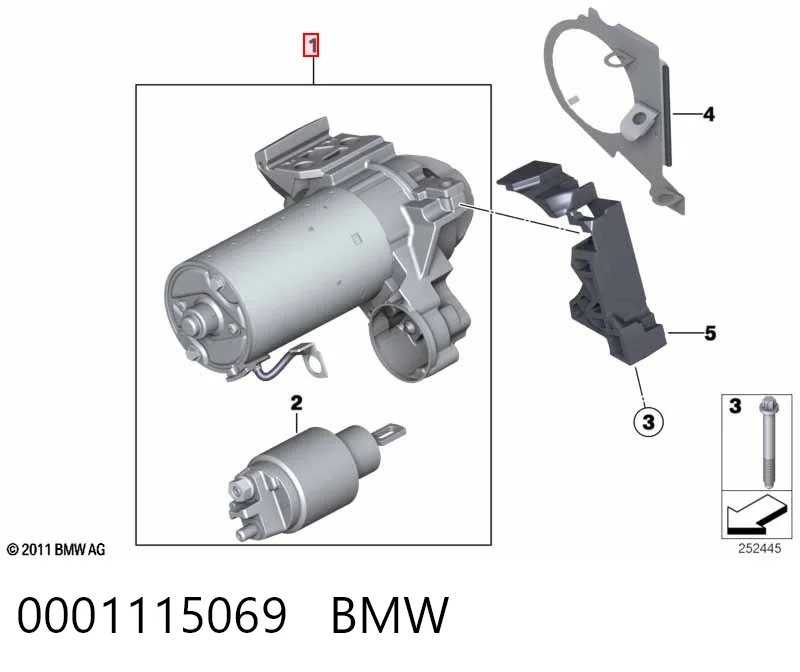0001115069 BMW Arranque motores